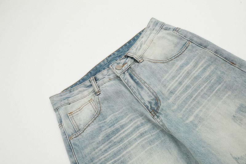 Japanese Brand High street American style light blue wide-leg jeans for men Size US 32 / EU 48 - 3 Thumbnail