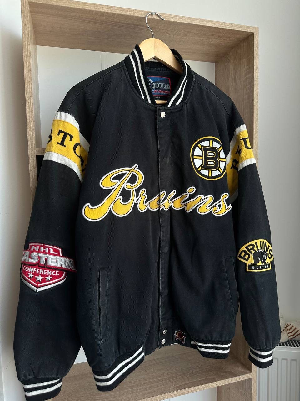 NHL × Vintage Vintage Hockey Delong NHL Boston Bruins Bomber Jacket Size US M / EU 48-50 / 2 - 15 Thumbnail