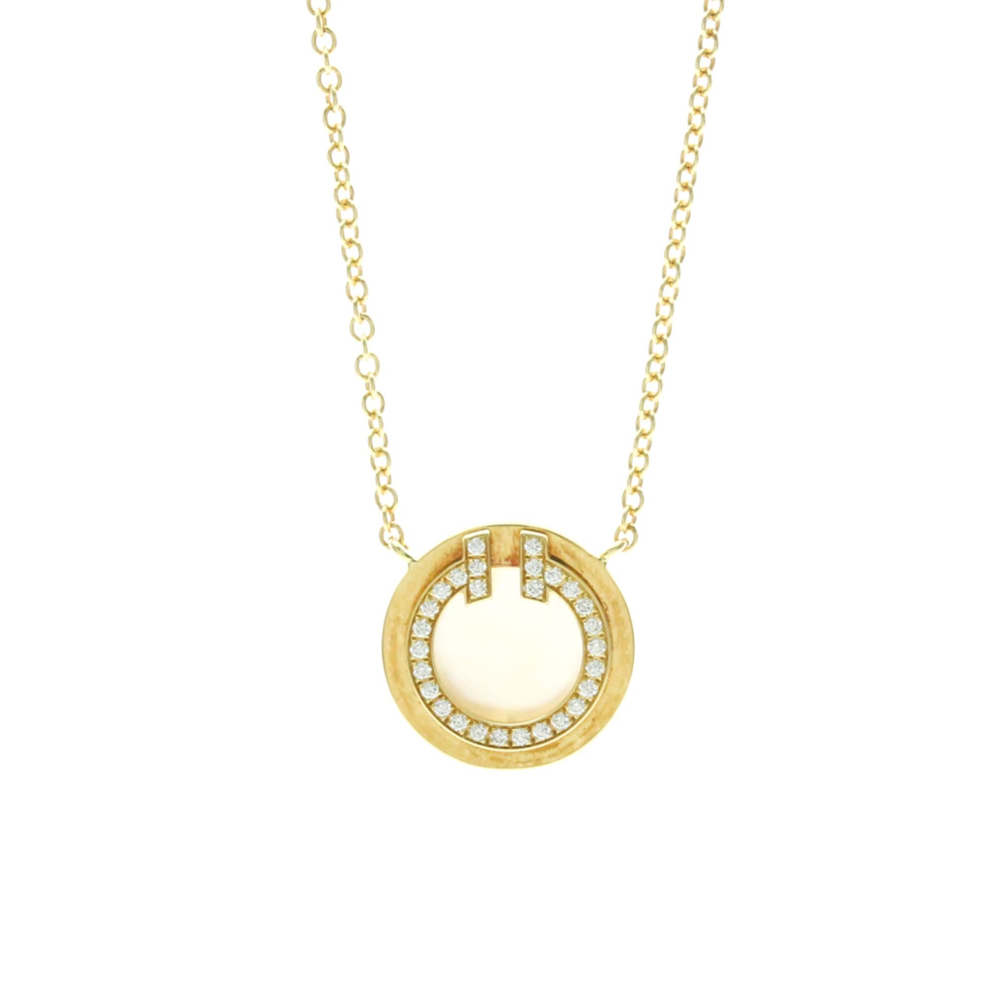 Tiffany & Co. Tiffany TTWO Circle Diamond Necklace Yellow Gold (18K) Diamond Women,Men Fashion Pendant Necklace (Gold) Size ONE SIZE - 1 Thumbnail