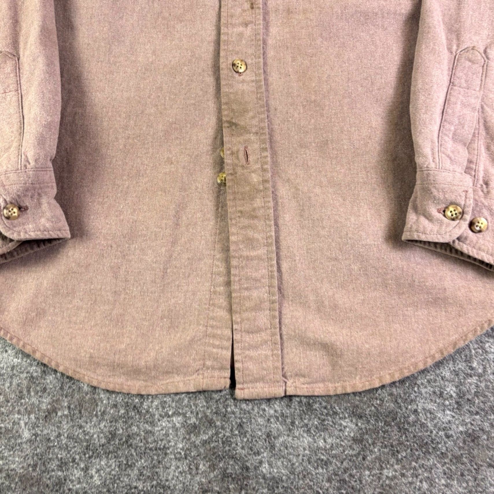 Carhartt Carhartt Shirt Mens L Purple Twill Heavyweight Button-Up Pocketed Western Casual Workwear 90s Size US L / EU 52-54 / 3 - 6 Thumbnail