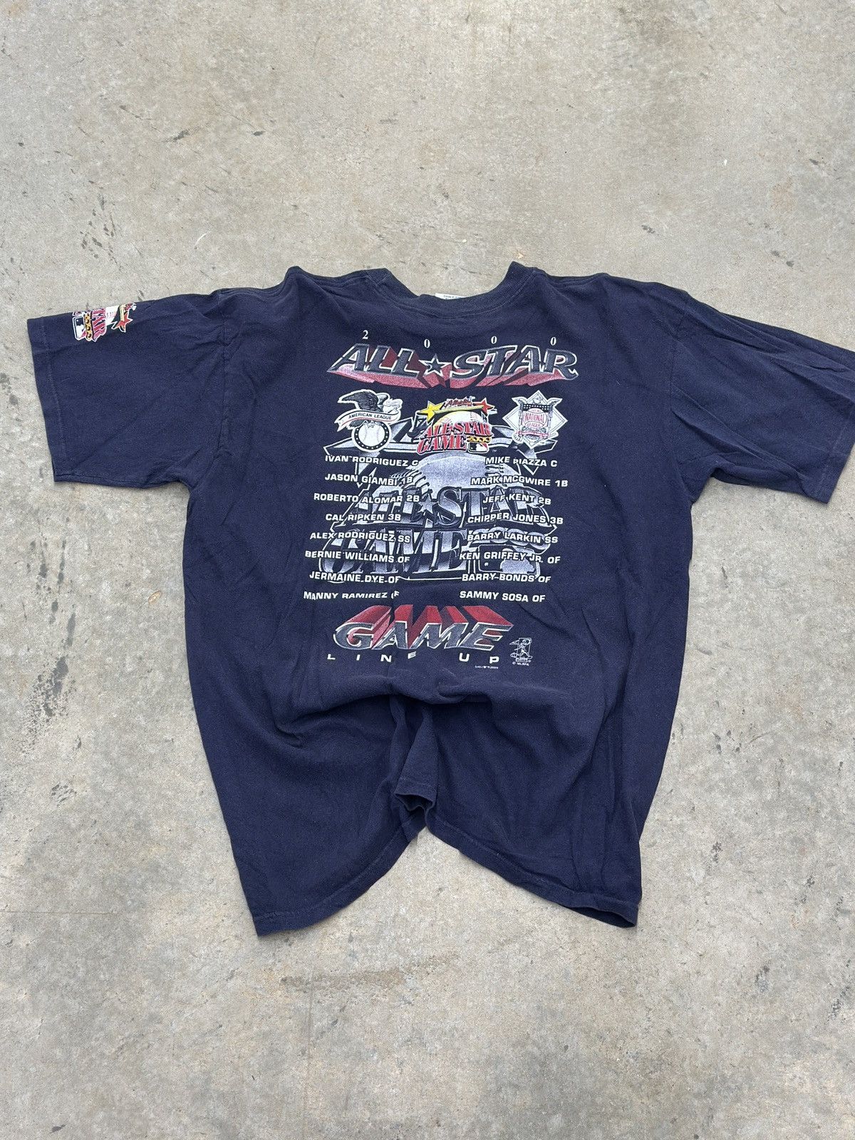MLB VTG 2000 Atlanta MLB Allstar Game Roster Tee Size US XL / EU 56 / 4 - 2 Thumbnail