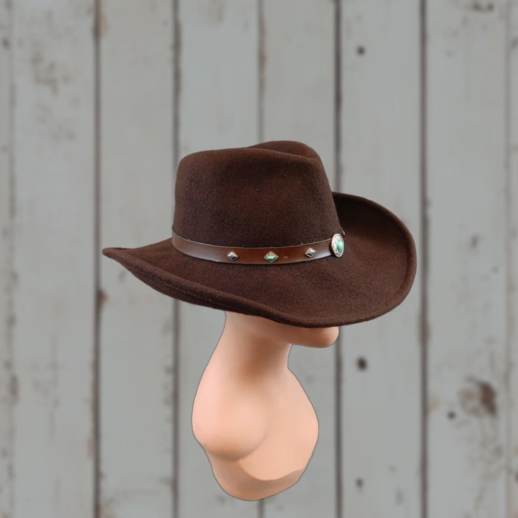 Cody James Cody James Santa Ana Cowboy Hat M Brown Wool Western Exculsive for Boot Barn USA Mens Size ONE SIZE - 1 Thumbnail