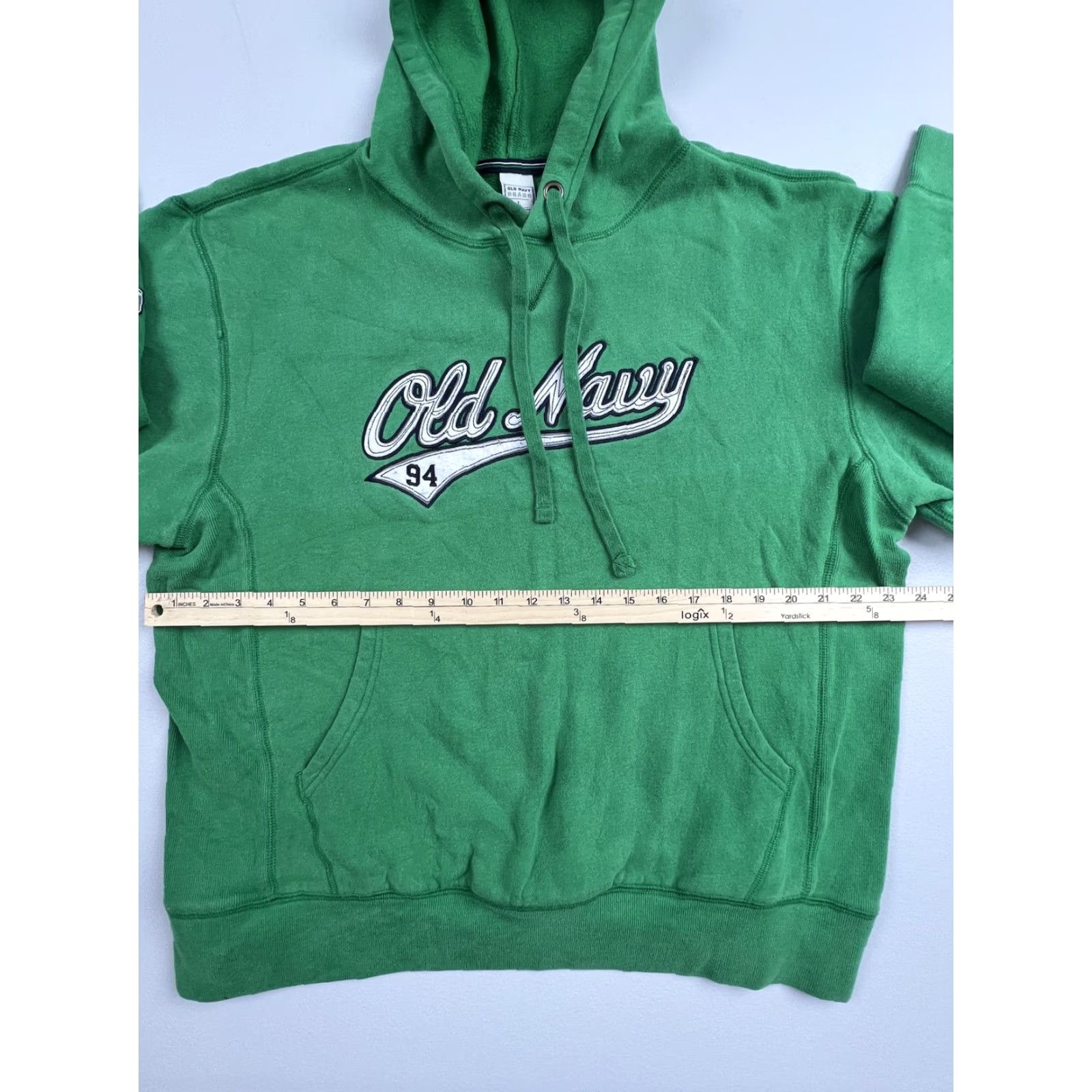 Old Navy Old Navy Hoodie Mens Large Green Fleece Pullover 94 Logo Graphic Print Front Pocket Hooded Sweatshirt L Size US L / EU 52-54 / 3 - 4 Thumbnail