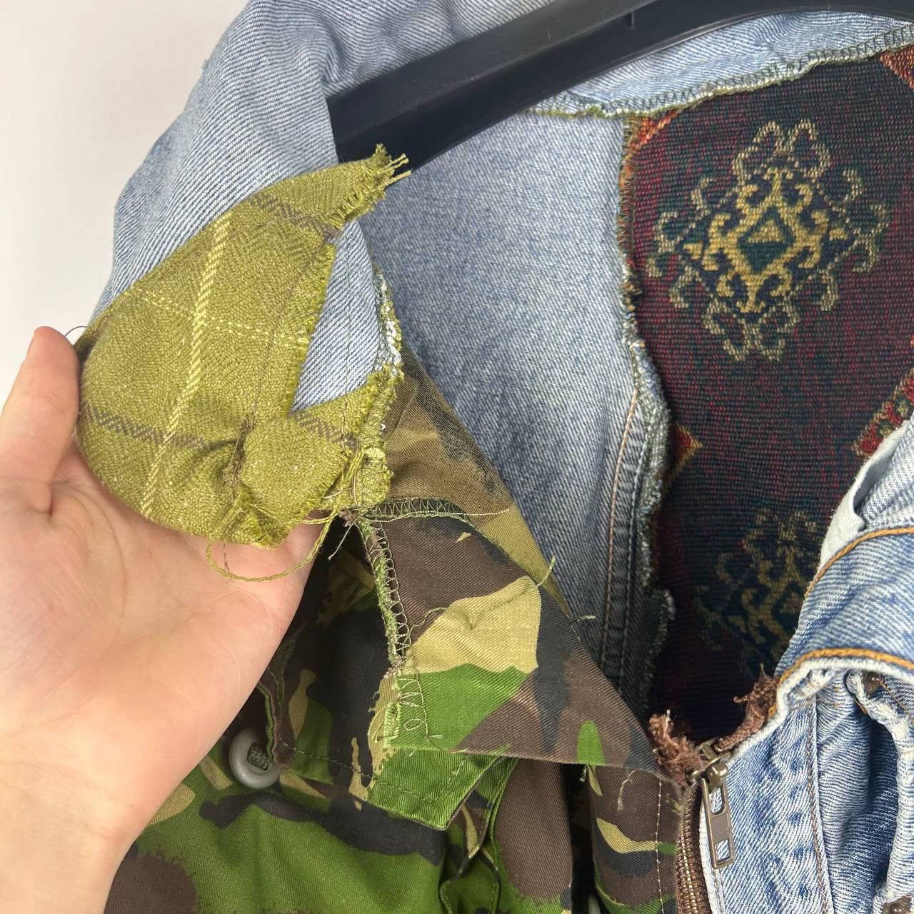 Levi's Custom patched Levis Blue Demin Jacket Size US M / EU 48-50 / 2 - 5 Thumbnail