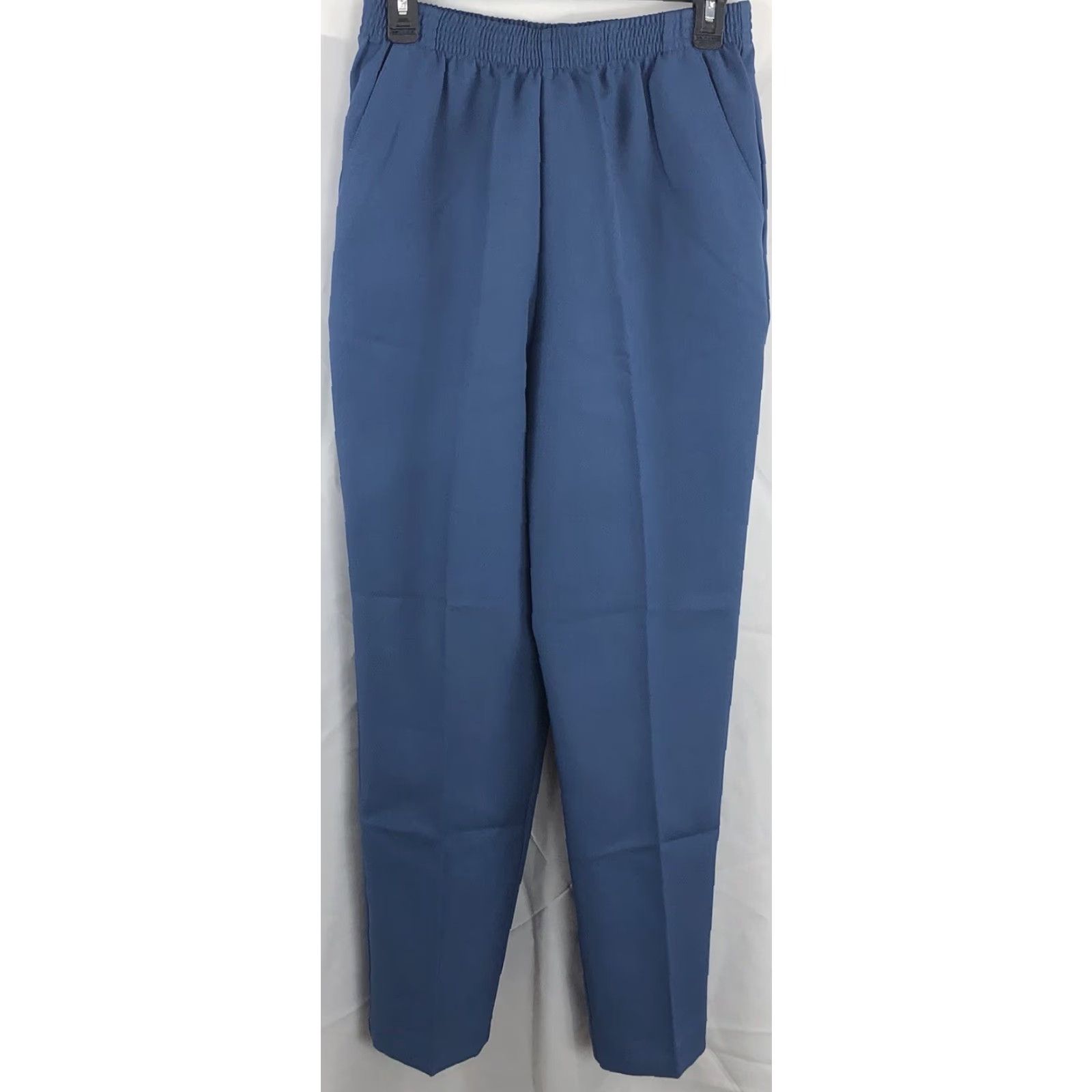 Vintage DonnKenny Dress Slacks Pants 14S Blue 28”W Straight Leg career work wear Women | Dress Pants | 28" Inseam | 14S Petite Size 28" / US 6 / IT 42 - 2 Thumbnail
