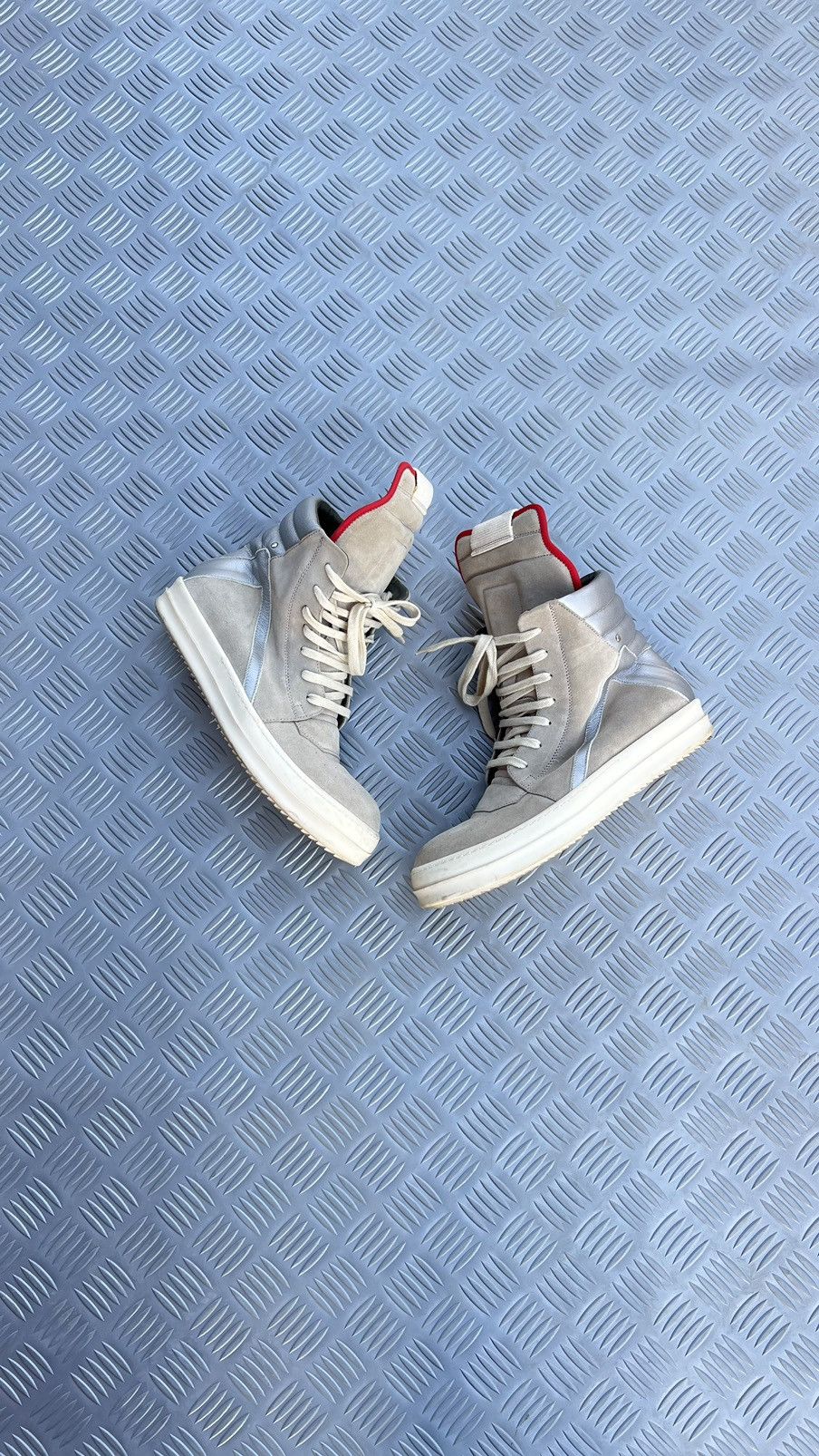 Rick Owens Rick Owens geobasket pearl reflective Size US 7.5 / EU 40-41 - 22 Thumbnail