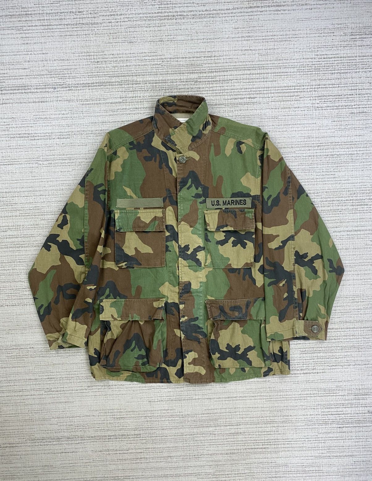 Vintage Vtg Browny Standard U.S Marines Camouflage M65 Field Jacket Size US M / EU 48-50 / 2 - 5 Thumbnail