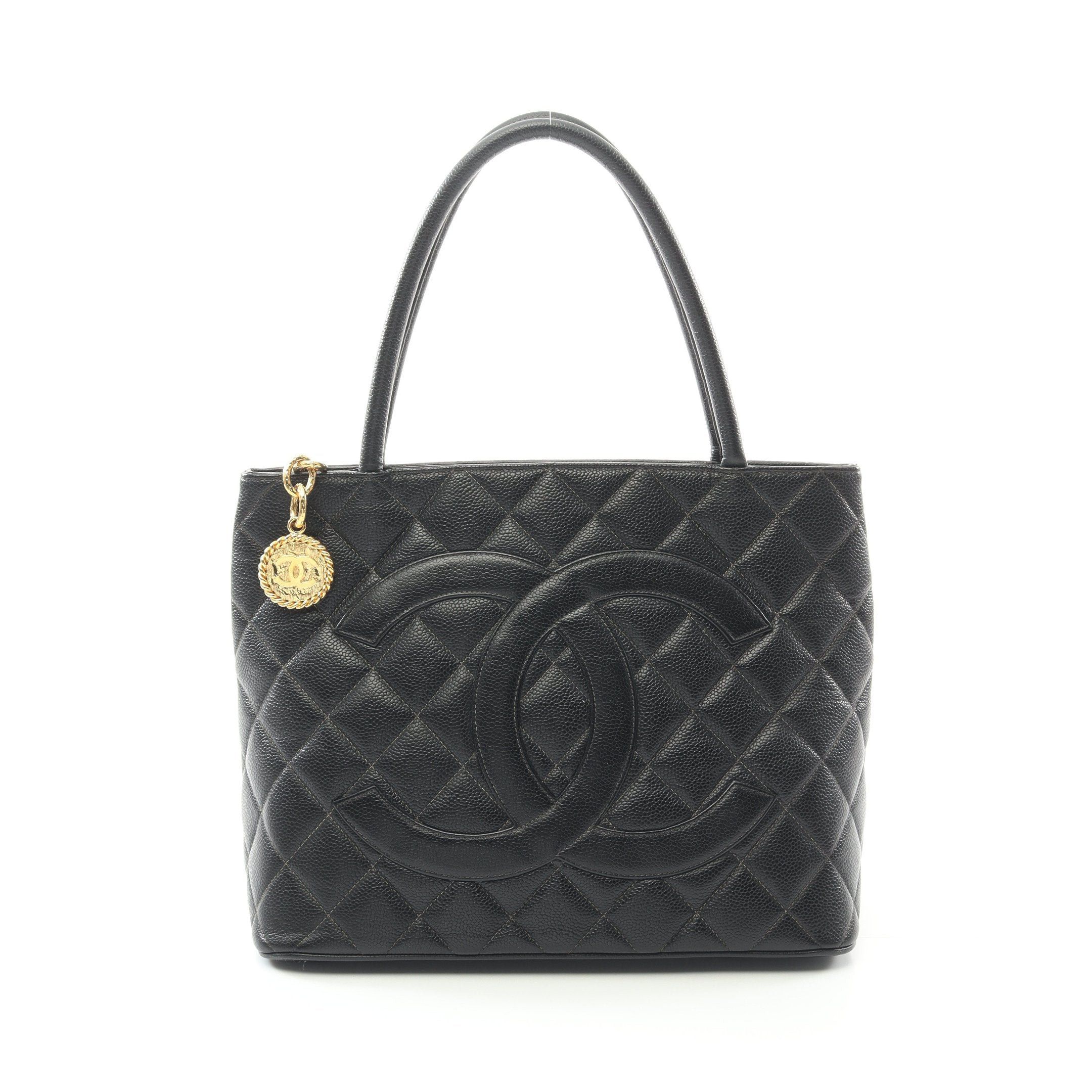 Chanel Chanel Reissue Tote Handbag Bag Caviar Skin Black Gold Hardware Size ONE SIZE - 1 Thumbnail