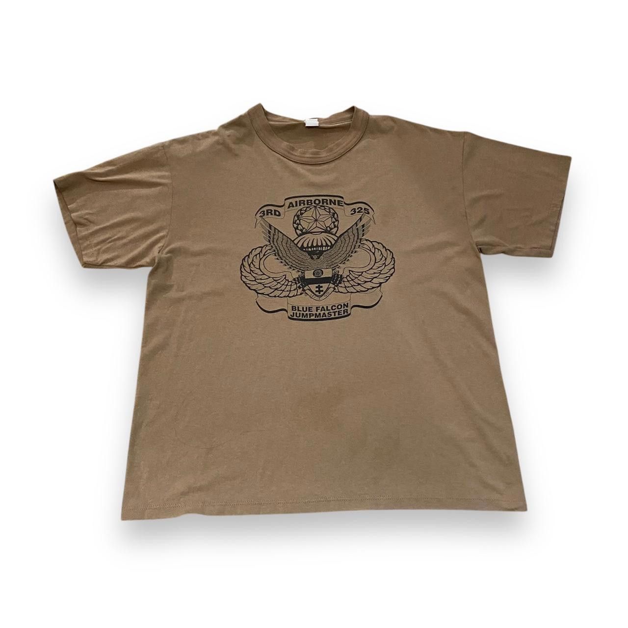 Designer Vintage Brown Airborne Blue Falcon Jumpstarter Tee Size US L / EU 52-54 / 3 - 1 Thumbnail