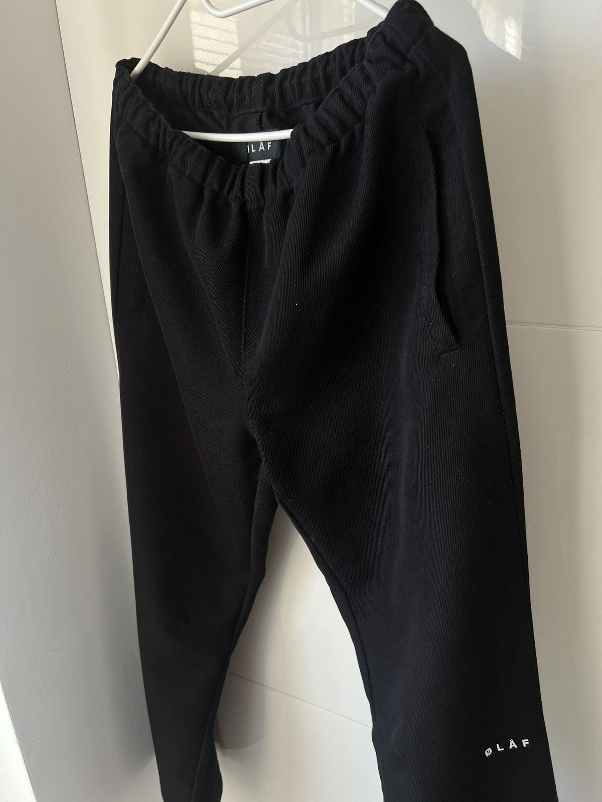 OLAF Rare Olaf Opium Avant Garde Printed Logo Regular Chino Pants Size US 32 / EU 48 - 3 Thumbnail
