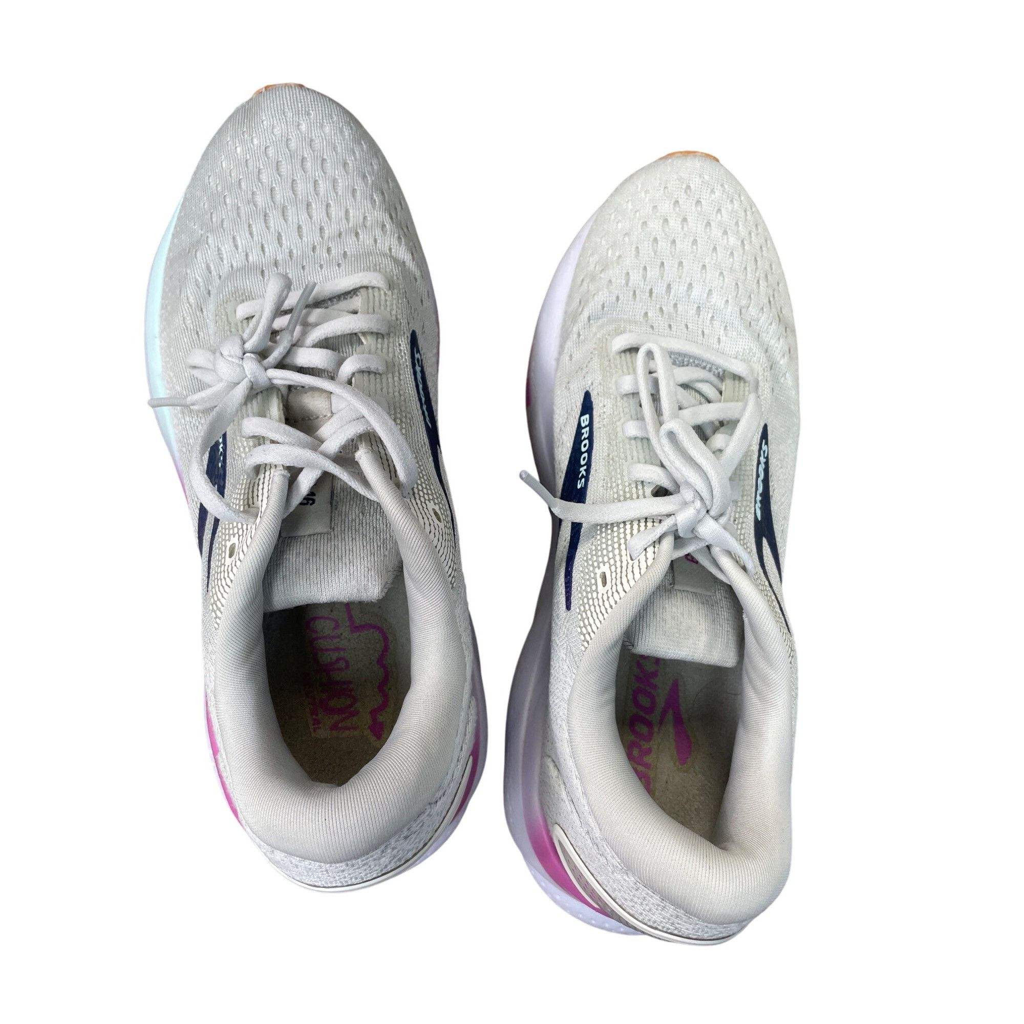 Brooks Brooks Ghost 16 Womens beige pink running Sneakers Size 9B S Size US 9 / IT 39 - 15 Thumbnail