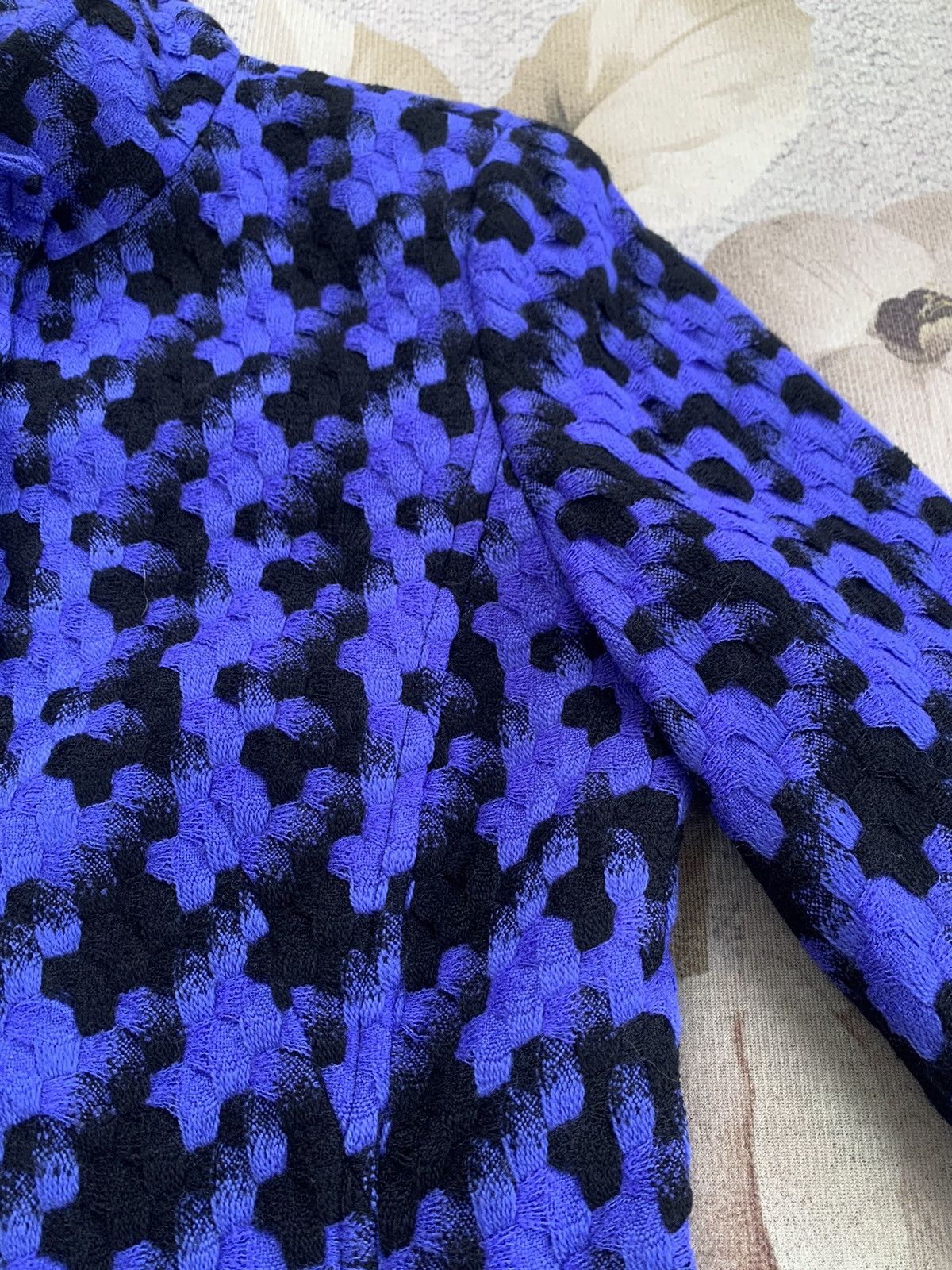 Art Comes First × Louis Feraud Cozy Nice Pattern Feraud Paris Blend Wool Jacket Size S / US 4 / IT 40 - 6 Thumbnail