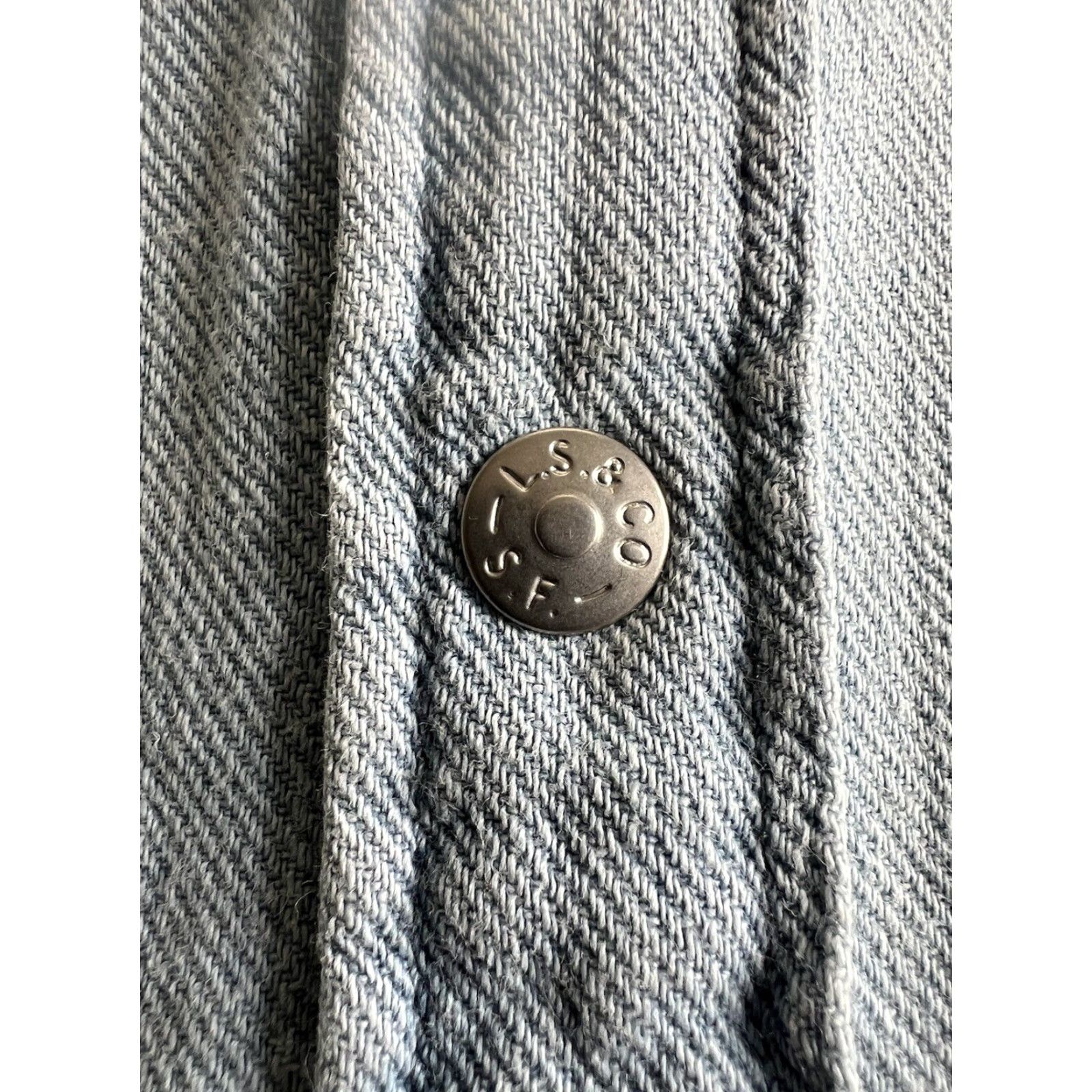 Levi's Levi's Barstow Shirt XL 2019 Western Denim Rivet Snap Pockets Blue Mens Size US XL / EU 56 / 4 - 6 Thumbnail