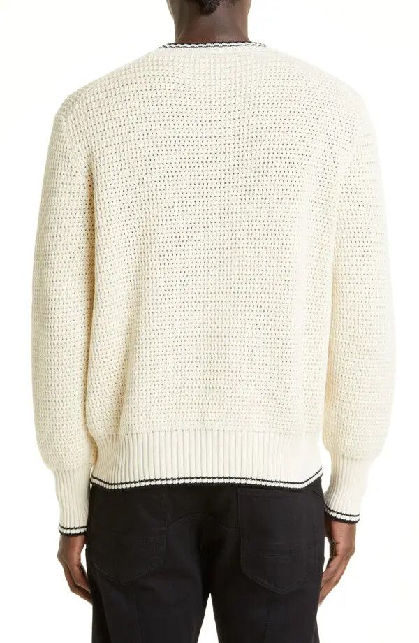 Alexander McQueen o1y1024 Sweater in Ivory Size US S / EU 44-46 / 1 - 5 Thumbnail