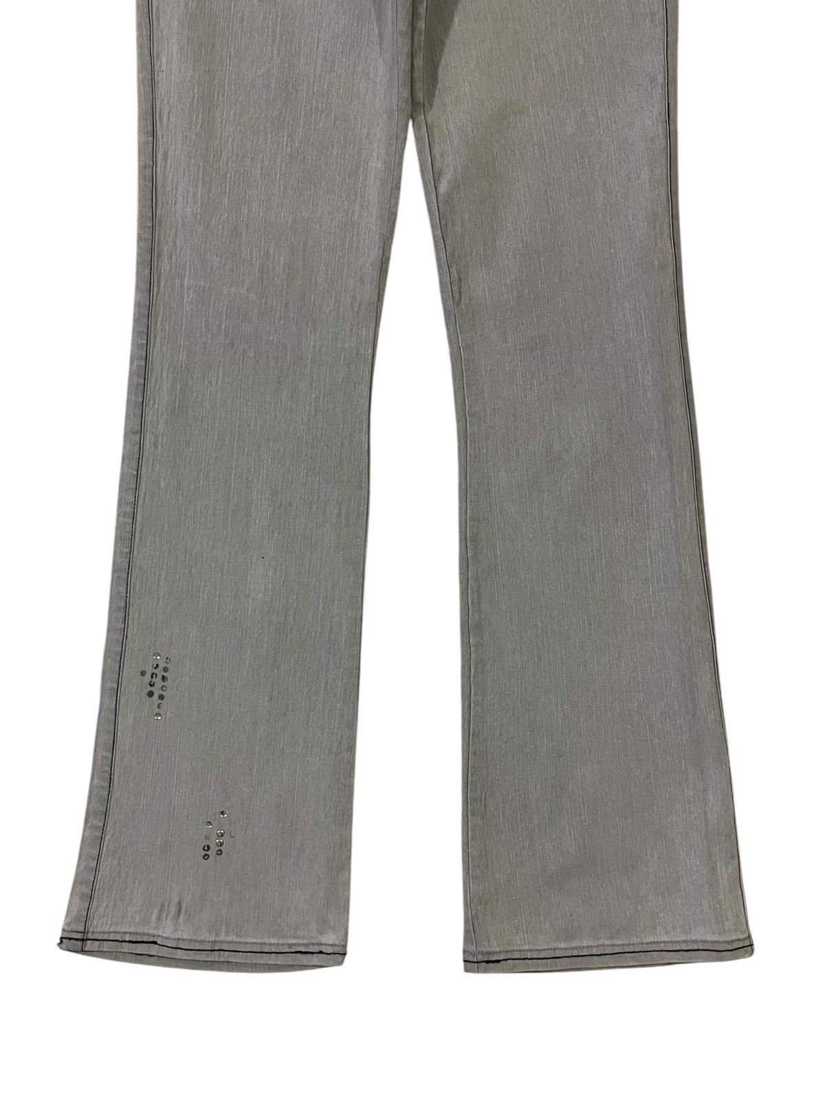 Fubu FLARED💥 FUBU Ice Washed Embellished Low Rise Flare Denim Size 28" / US 6 / IT 42 - 6 Thumbnail