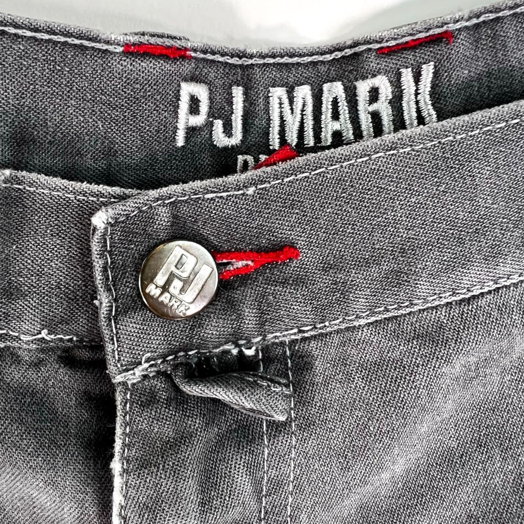 Denime PJ Mark Cargo Shorts Mens Size 38 Black Denim Pockets High Rise American Size US 38 / EU 54 - 4 Thumbnail