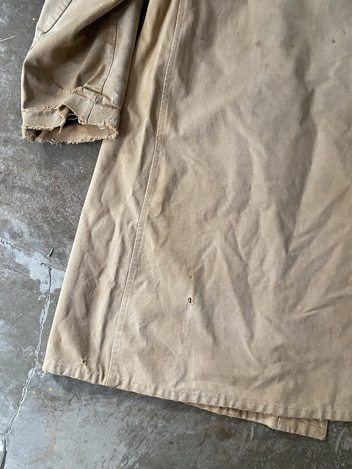 Vintage Vintage 1940s Canvas French Raincoat Hunting Jacket Kapital Size US L / EU 52-54 / 3 - 11 Thumbnail
