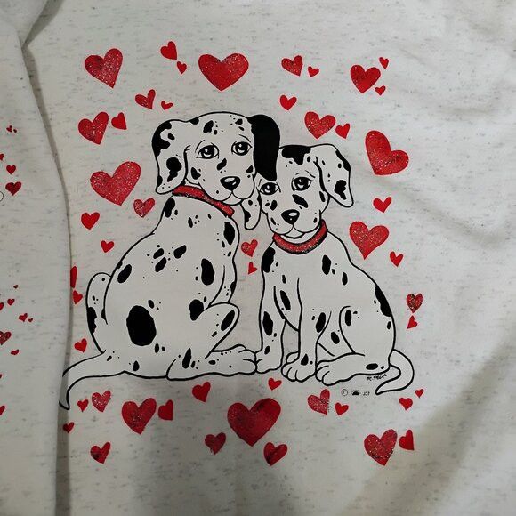 Other DS Vintage Dalmatian Hearts Cute Crewneck Sweatshirt AOP Size US XXL / EU 58 / 5 - 1 Thumbnail