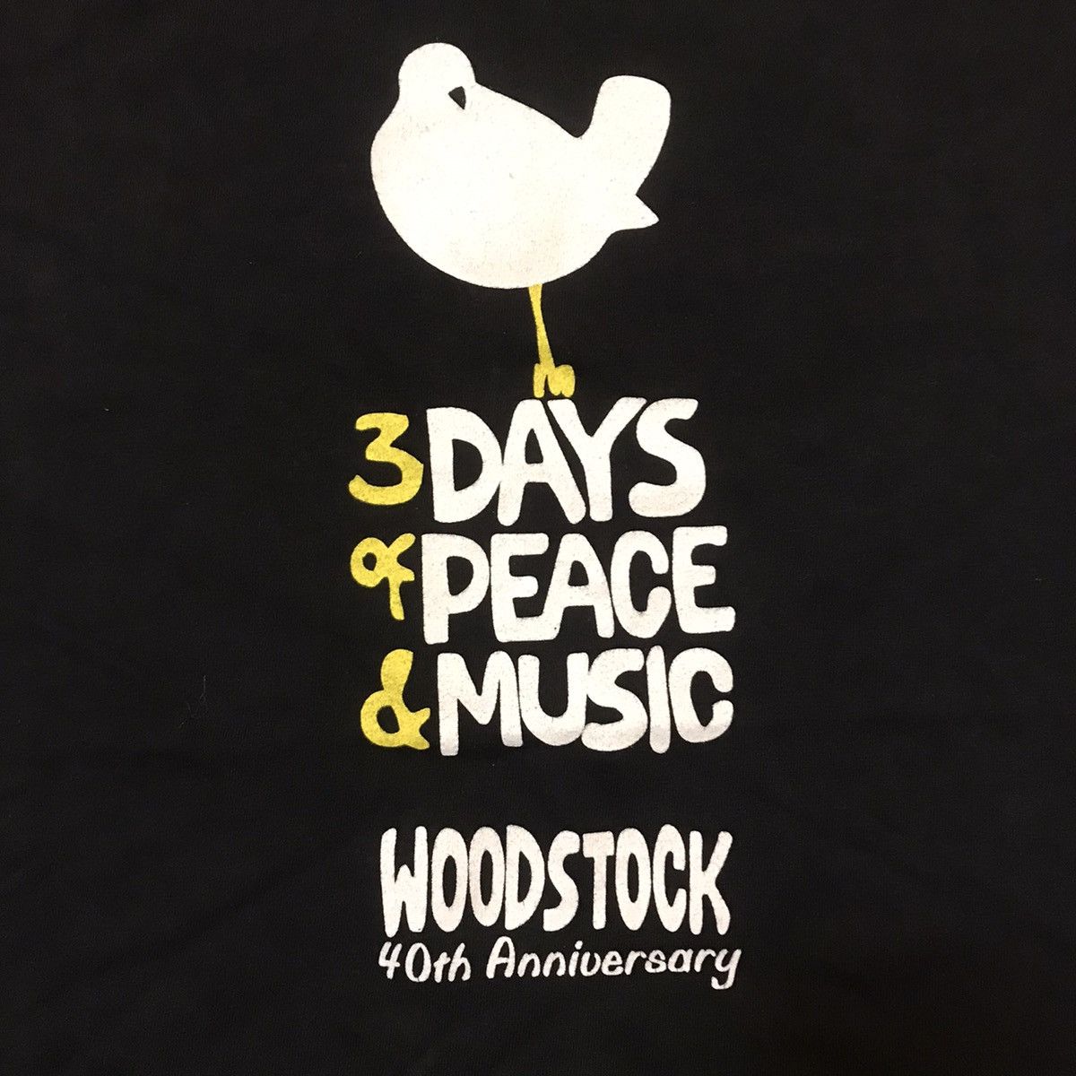 Band Tees BAND WOODSTOCK 40th ANNIVERSARY 2008s RARE TEE Size US XL / EU 56 / 4 - 2 Thumbnail