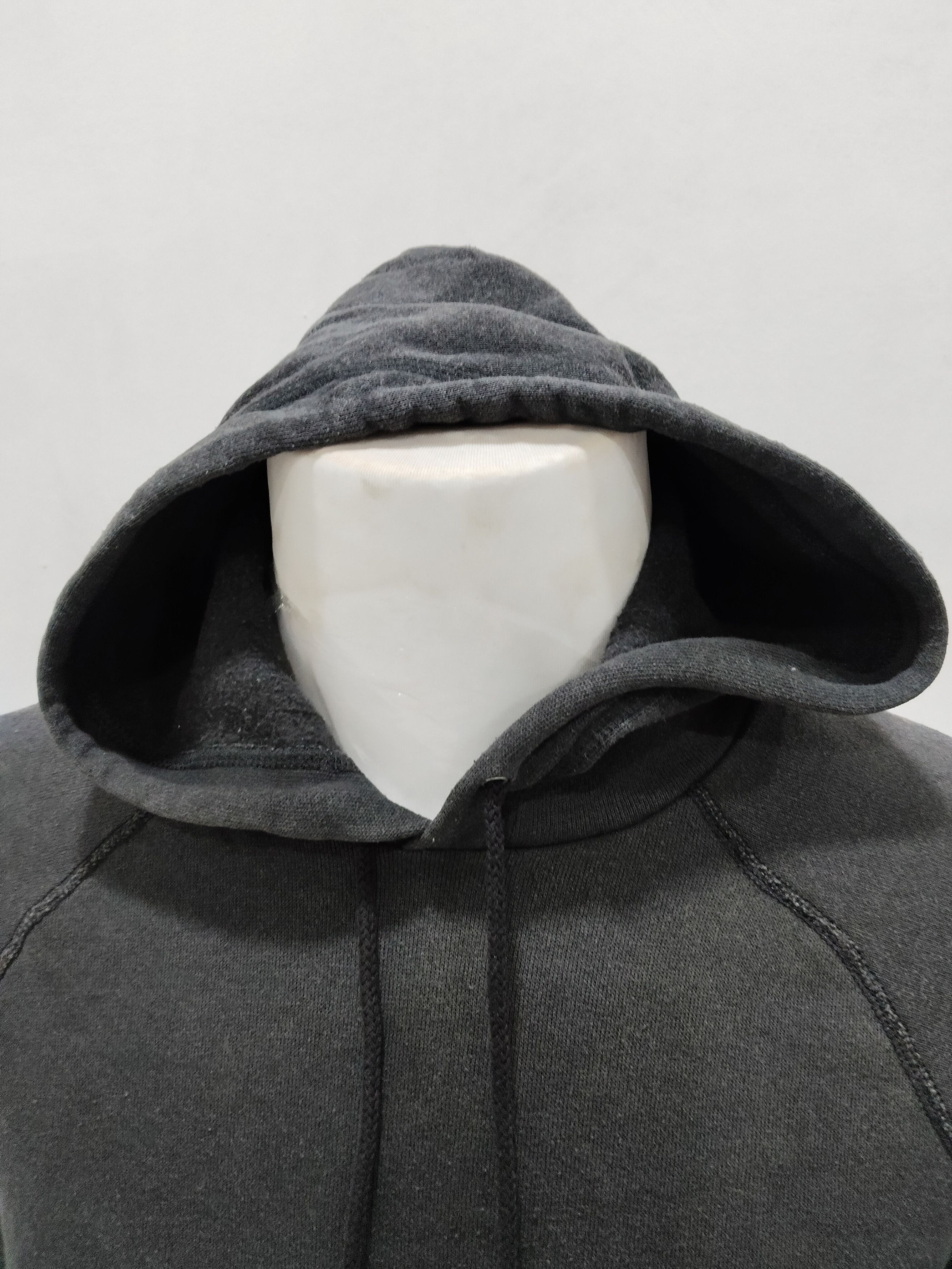 Edwin × Vintage Vintage Faded Plain Edwin Hoodie Sweatshirt Size US L / EU 52-54 / 3 - 3 Thumbnail