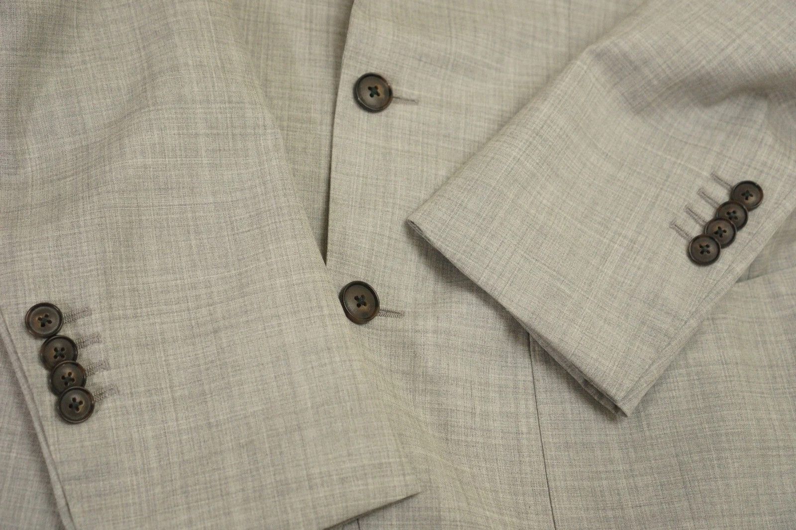 Suitsupply Men Suitsupply Suit Wool 120's Havana Patch Half Lined US38 Size 38R - 5 Thumbnail