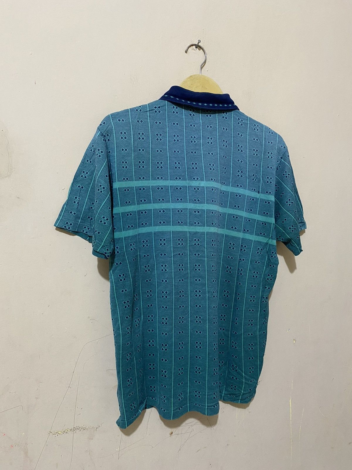 Dior 90s Christian Dior Monsieur Pattern Polo Shirt Size US L / EU 52-54 / 3 - 12 Thumbnail