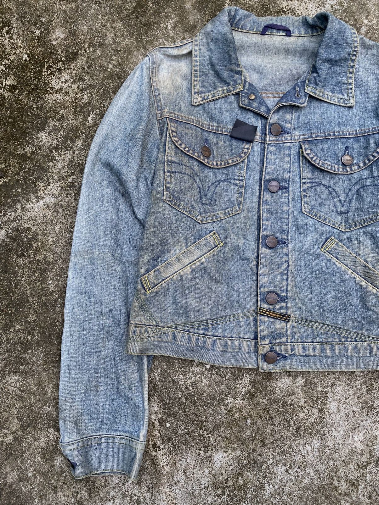 Marithe + Francois Girbaud SUN FADED MFG MARITHE FRANCOIS GIRBAUD DENIM JACKET Size US S / EU 44-46 / 1 - 2 Thumbnail