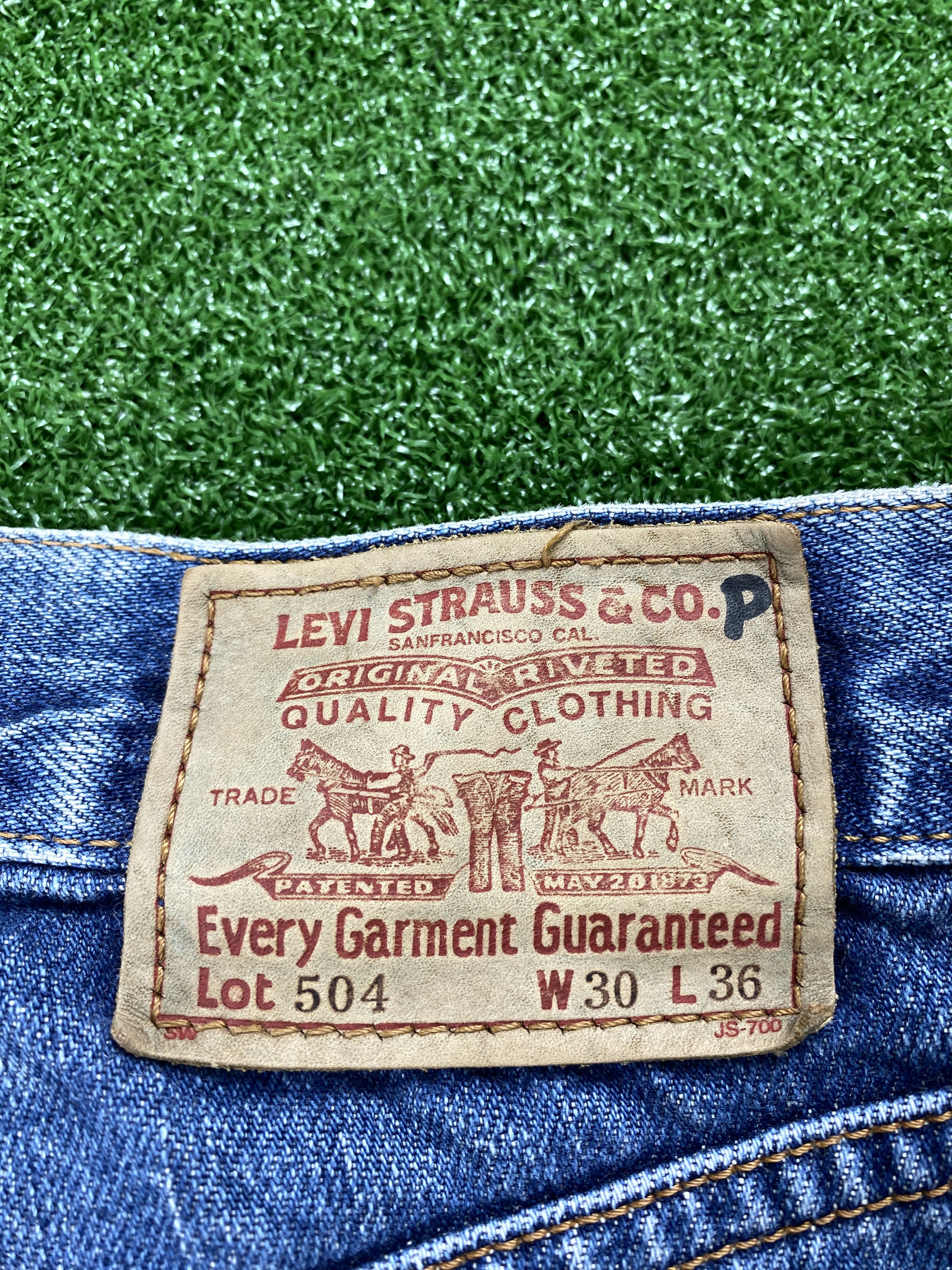 Levi's 💢 Rindem Selvedge Vintage Levi's 504 Faded Jeans CP0085 Size US 30 / EU 46 - 10 Thumbnail