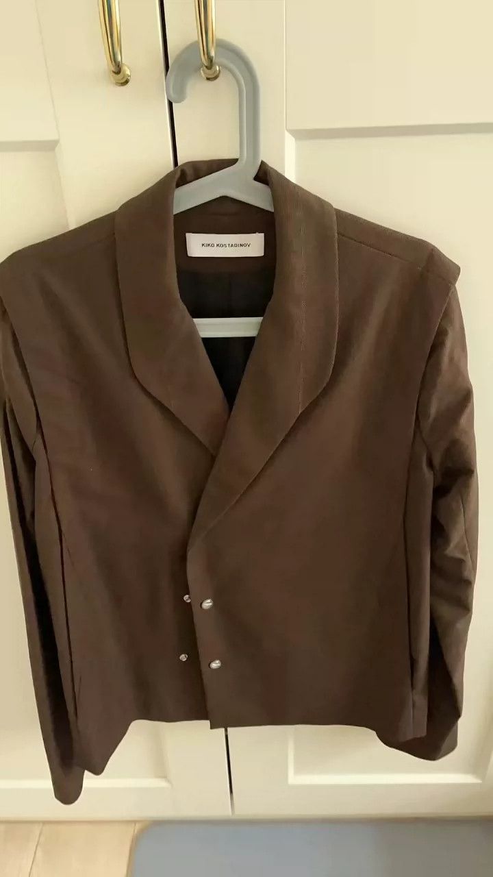 kiko kostadinov22ss Brown suit 2503-Nextarrow