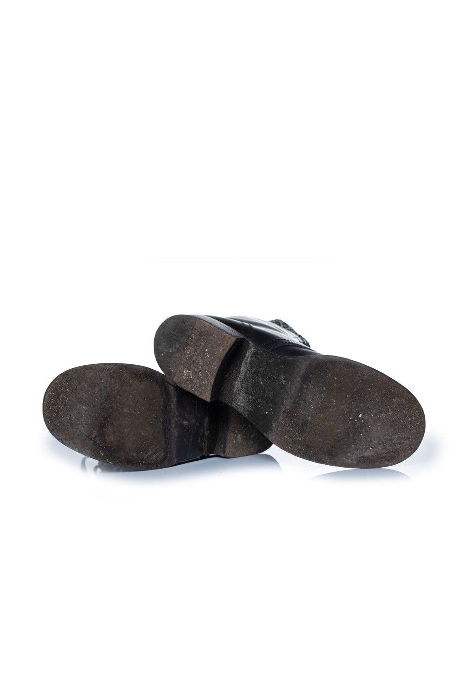 Chanel Chanel, Black leather cc tweed sock combat boots Size US 9.5 / IT 39.5 - 2 Thumbnail
