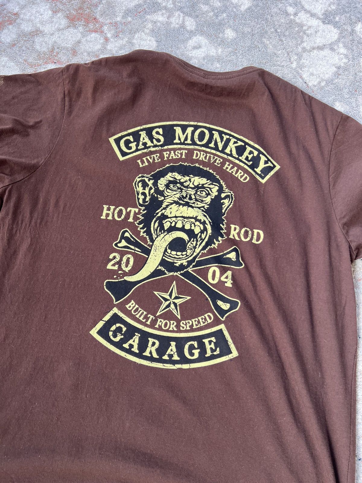 Japanese Brand Gas Monkey Garage Tee Size US XXL / EU 58 / 5 - 6 Thumbnail