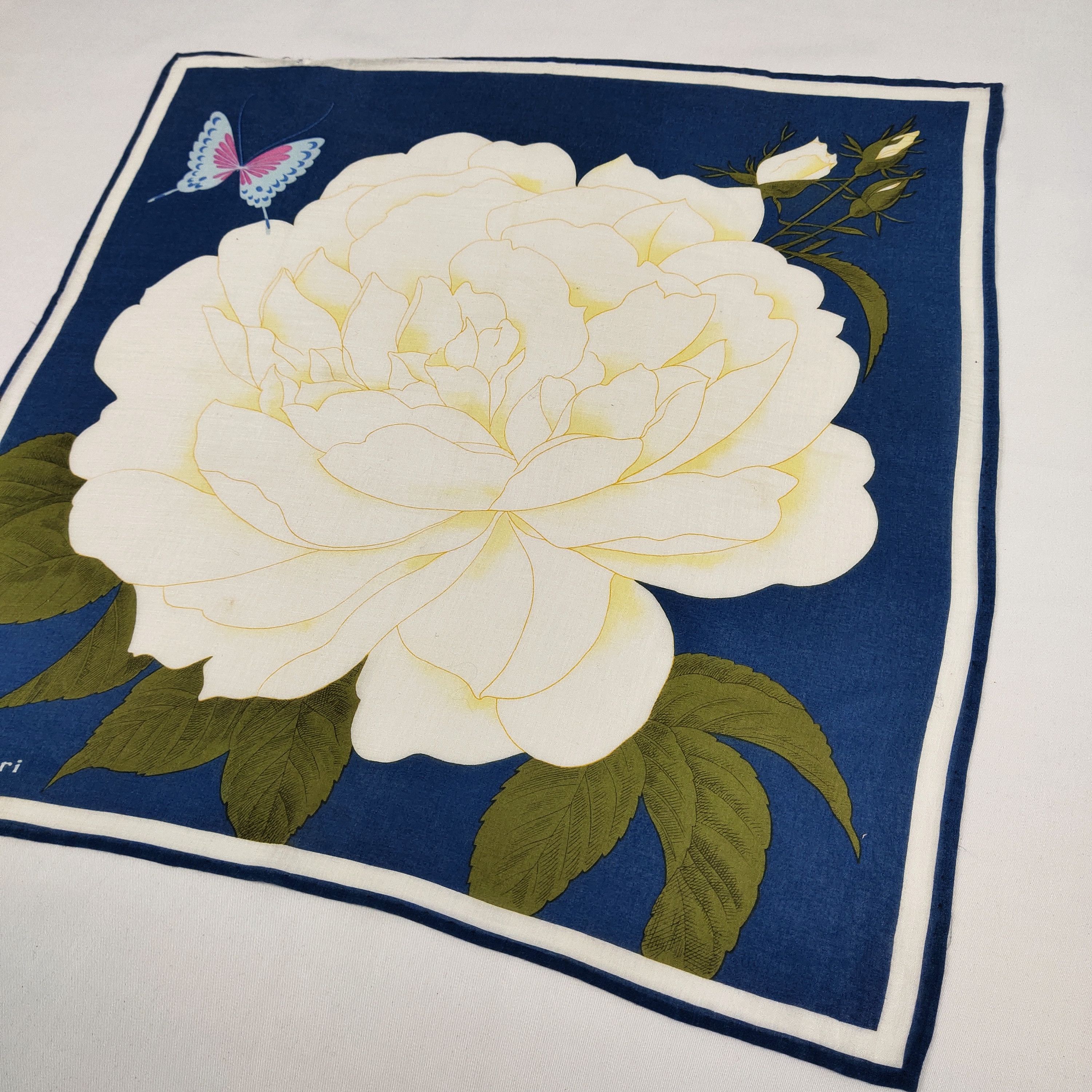 Hanae Mori × Vintage Hanae Mori Handkerchief / Neckerchief / Bandana FZ596 Size ONE SIZE - 4 Thumbnail