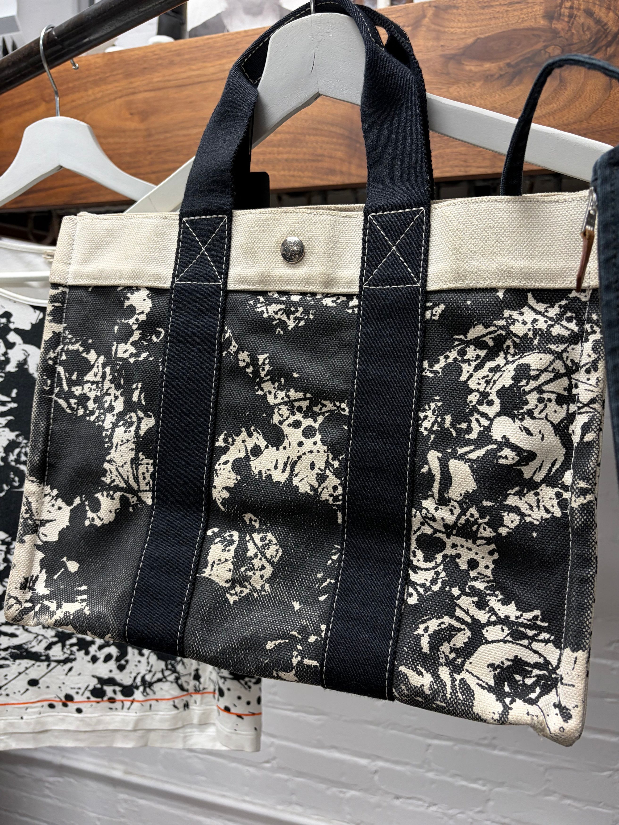 Hermes SS2004 Hermes by Martin Margiela ‘Cheval Surprise’ Black/White Canvas Bag Size ONE SIZE - 5 Thumbnail