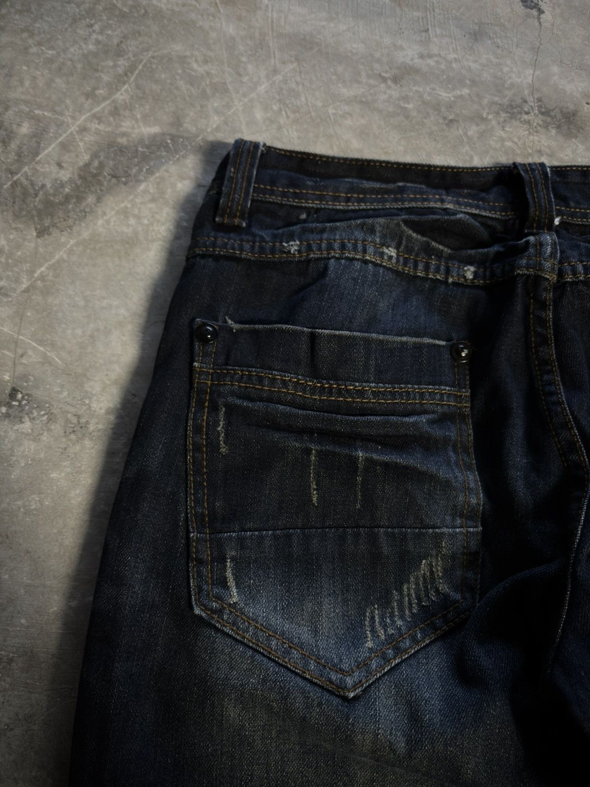 Tornado Mart BLACK REBEL distressed japanese punk whiskered washed grunge Size US 30 / EU 46 - 11 Thumbnail