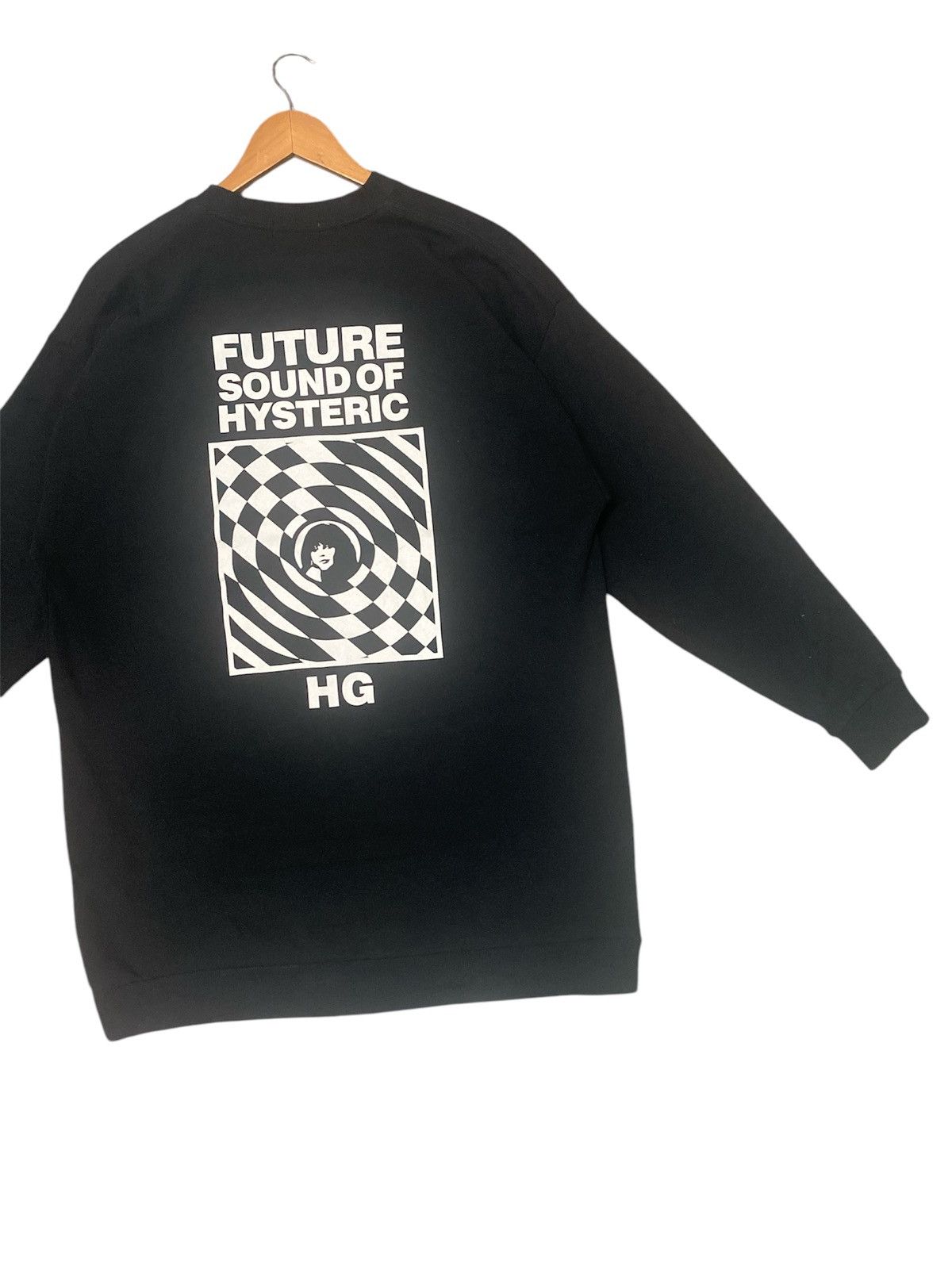 Hysteric Glamour × Japanese Brand × Vintage 💥RARE💥HYSTERIC GLAMOUR “FUTURE SOUND OF HYSTERIC”SWEATSHIRT✨ Size US XXL / EU 58 / 5 - 2 Thumbnail