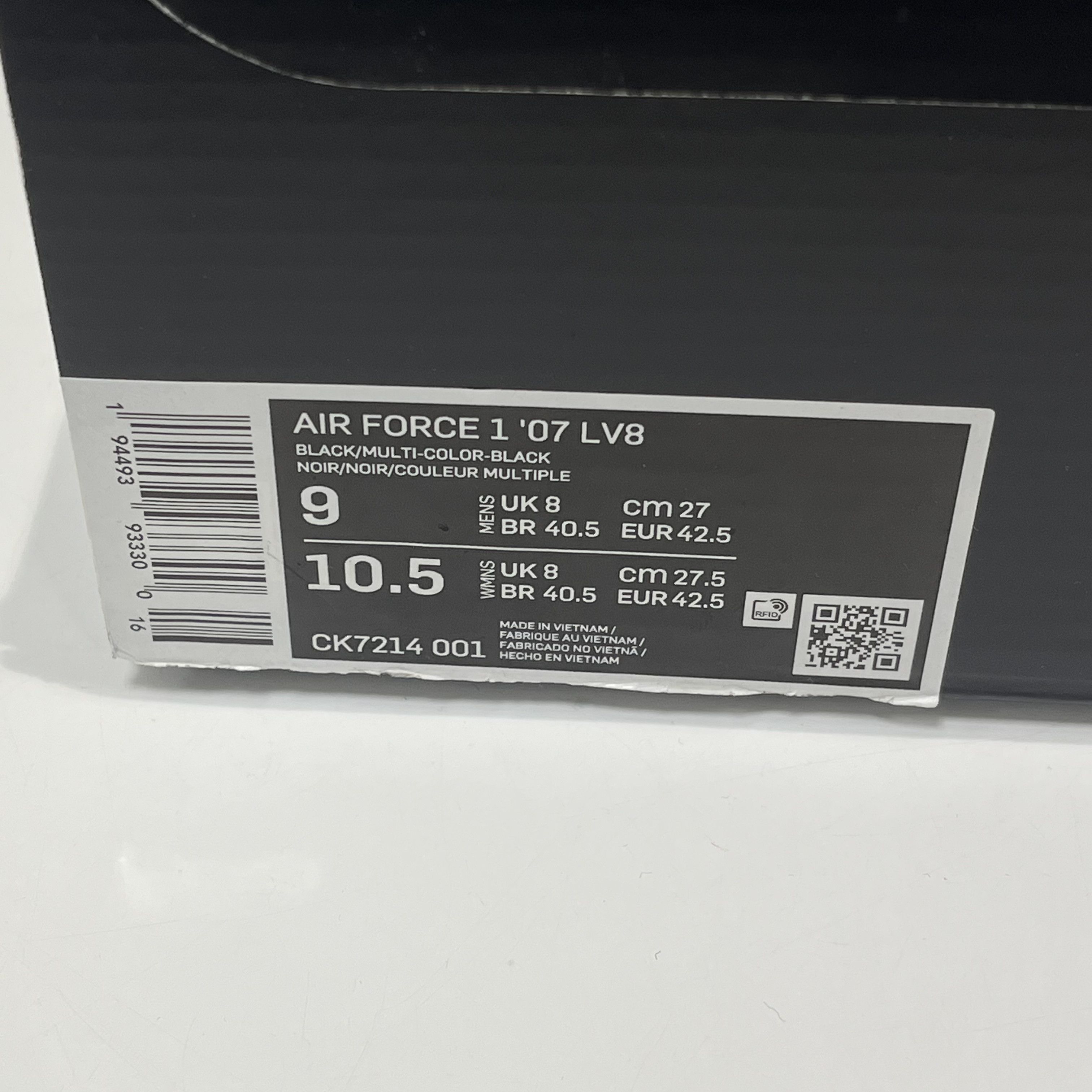Nike Nike Air Force 1 Low Misplaced Swoosh Black Multi Size US 9 / EU 42 - 7 Thumbnail