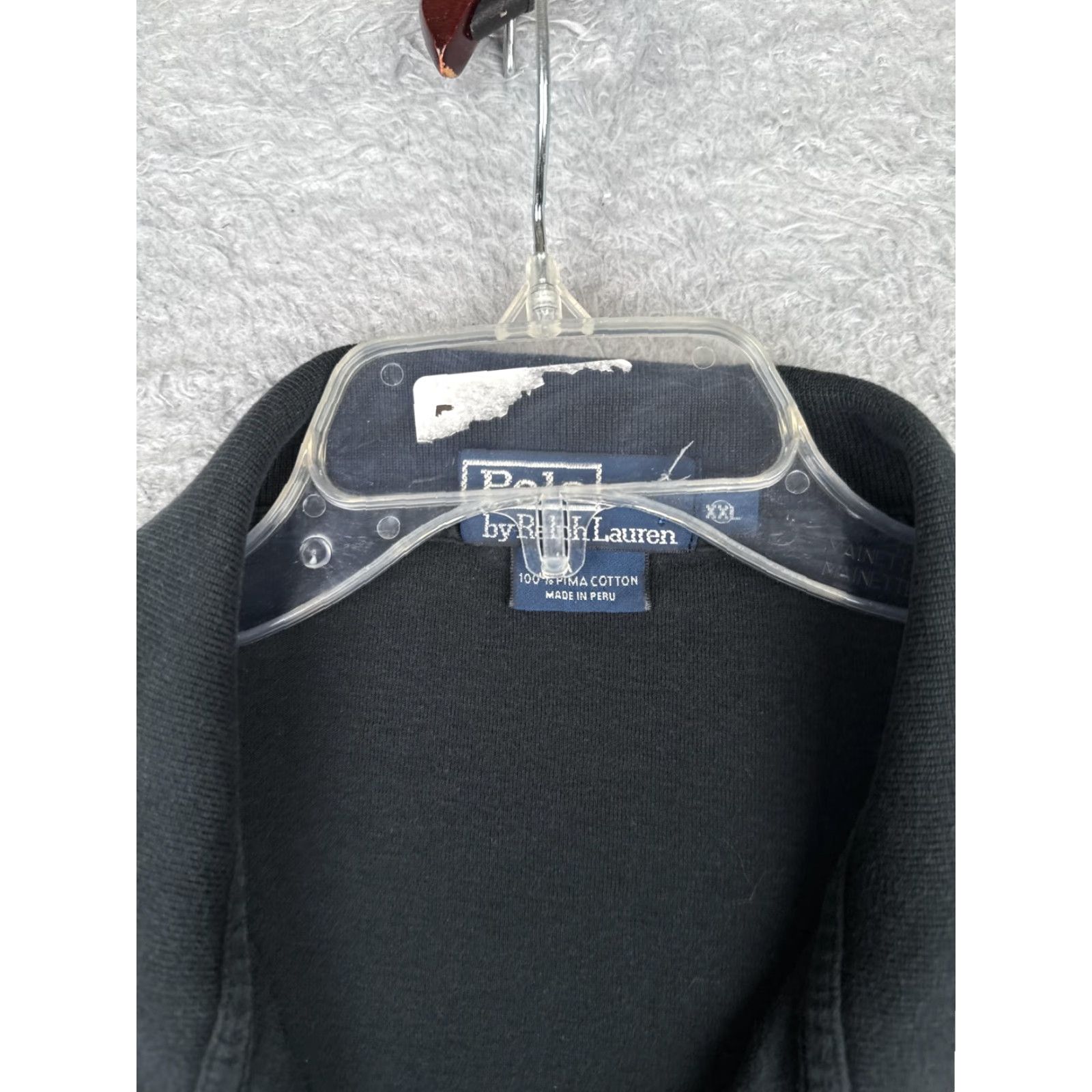 Polo Ralph Lauren Polo Ralph Lauren Polo Shirt Mens 2XL Black Pima Cotton Embroidered Logo Size US XXL / EU 58 / 5 - 7 Thumbnail