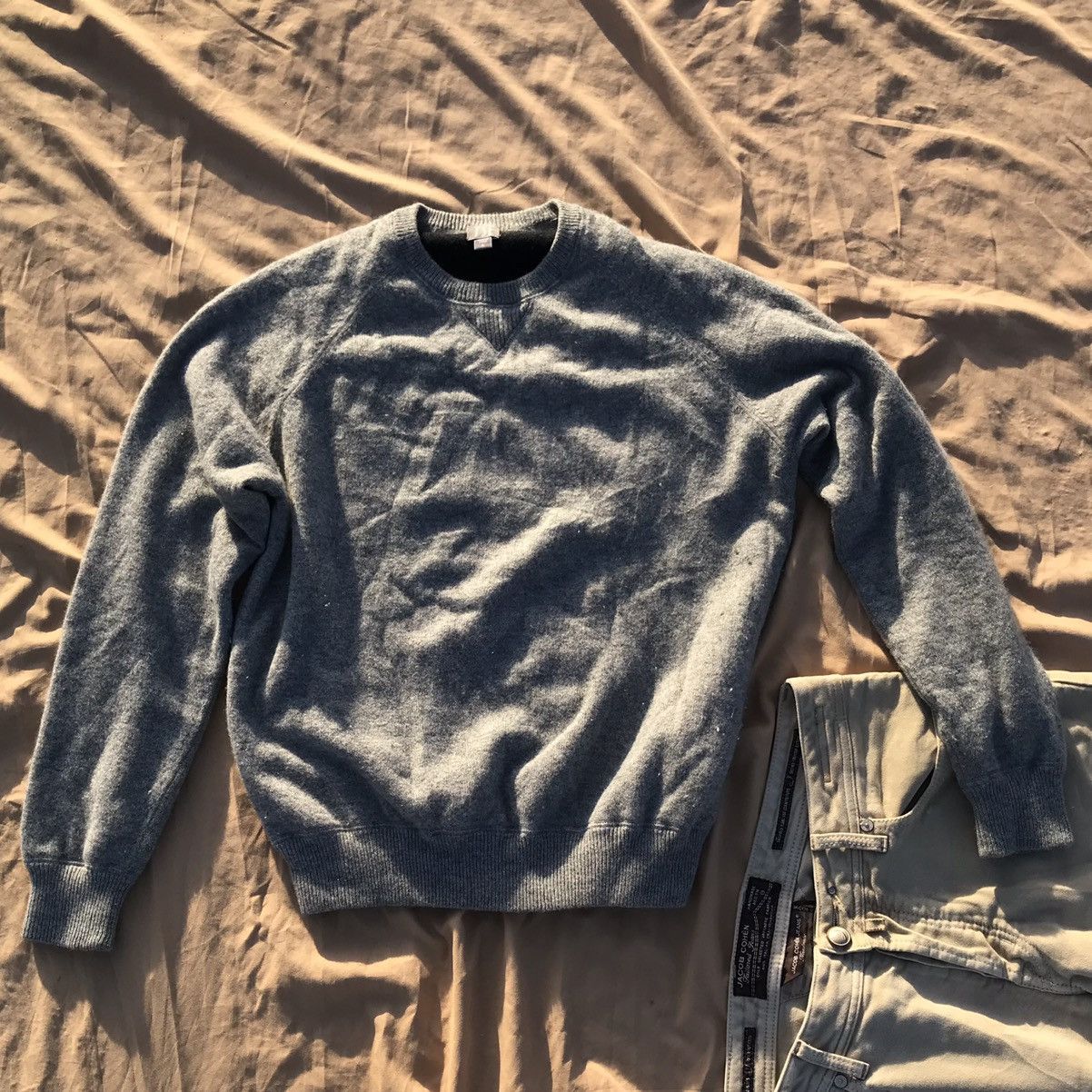 Tse TSE PURE CASHMERE SWEATSHIRT LIKE JUMPER, silver grey Size US L / EU 52-54 / 3 - 3 Thumbnail