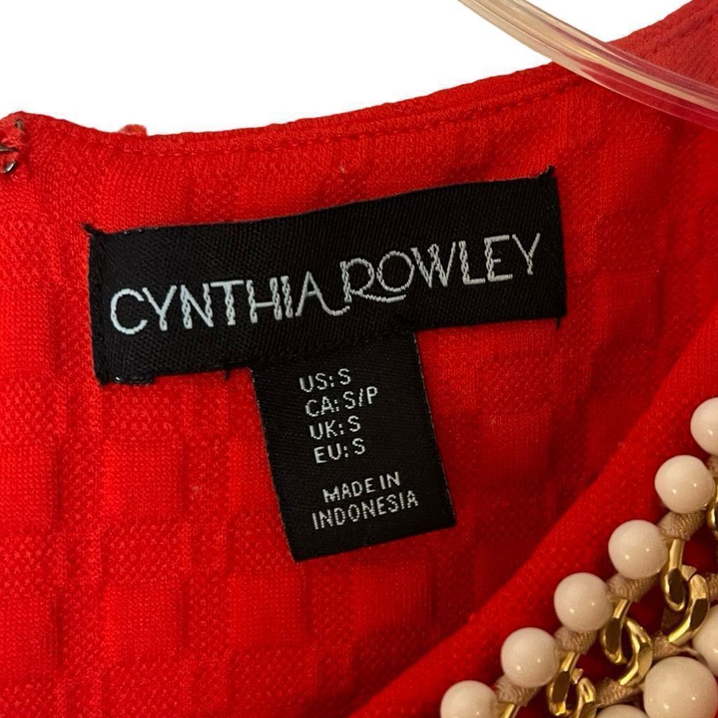 Cynthia Rowley Cynthia Rowley Mod Style Necklace Embellished Shift Dress S Size S / US 4 / IT 40 - 5 Thumbnail