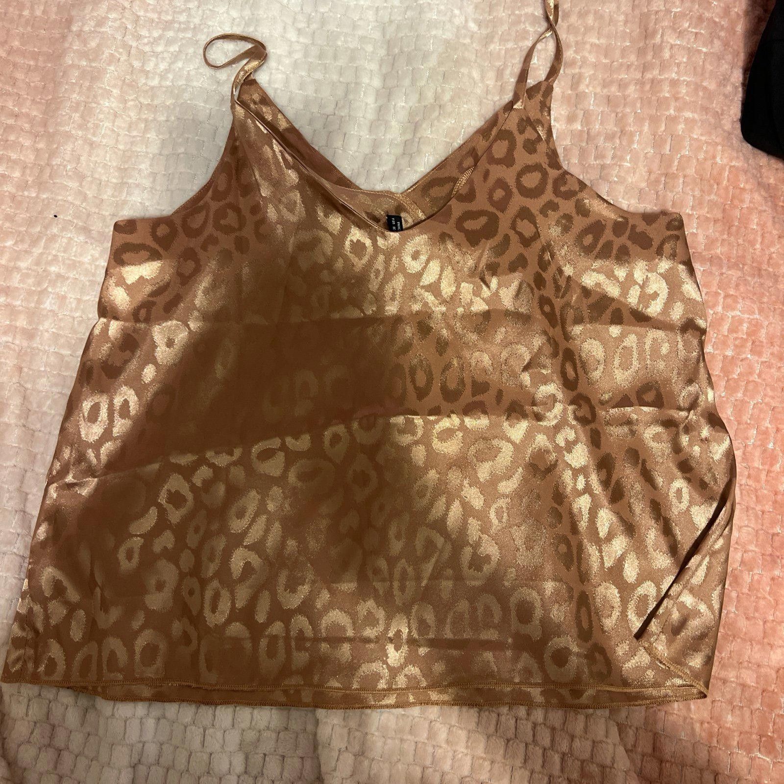 Shein Shein gold leopard print blouse Size M / US 6-8 / IT 42-44 - 1 Thumbnail