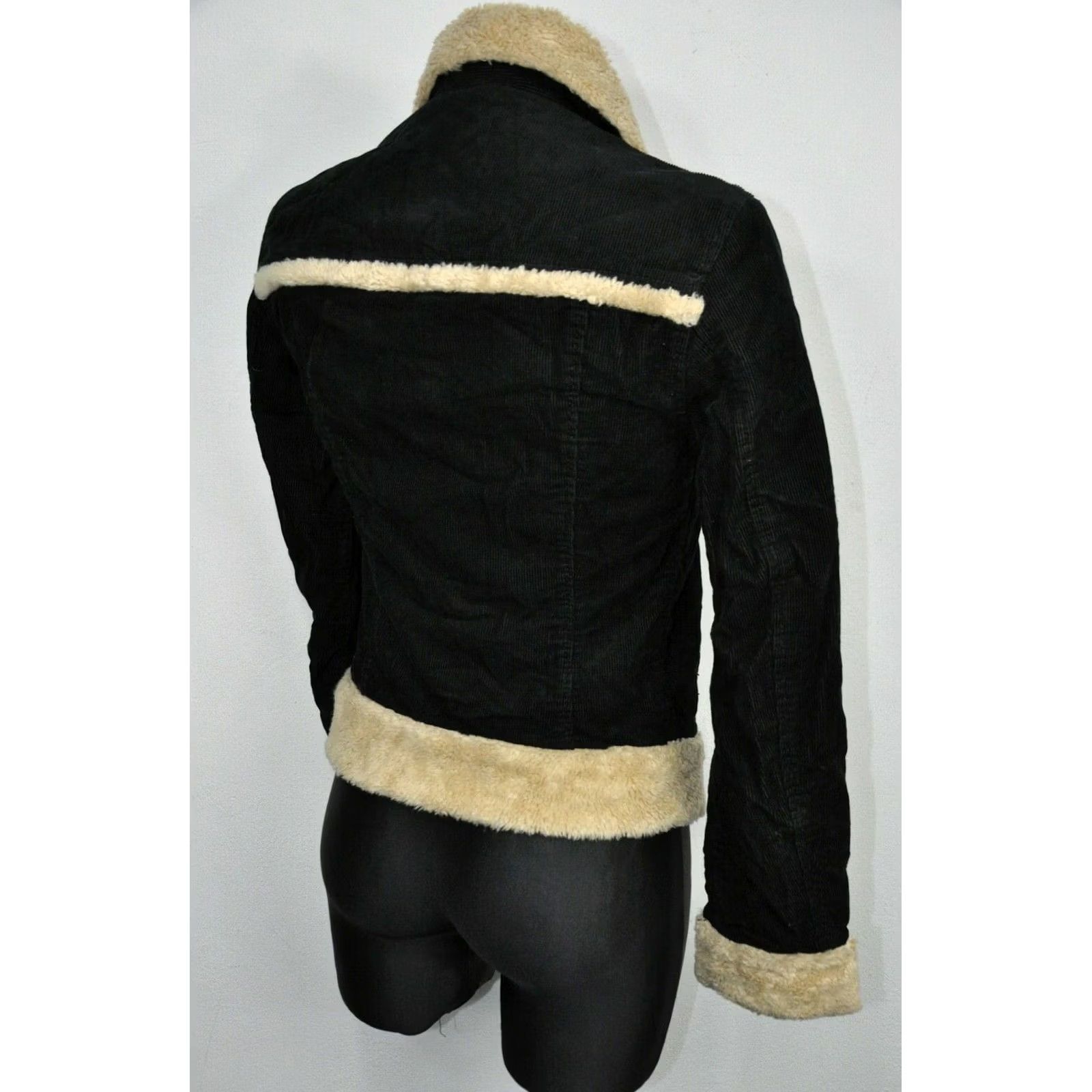 Levi's Levi's Trucker Jacket Shirt Women XS Black Corduroy Sherpa Vintage No N/A Size XS / US 0-2 / IT 36-38 - 4 Thumbnail