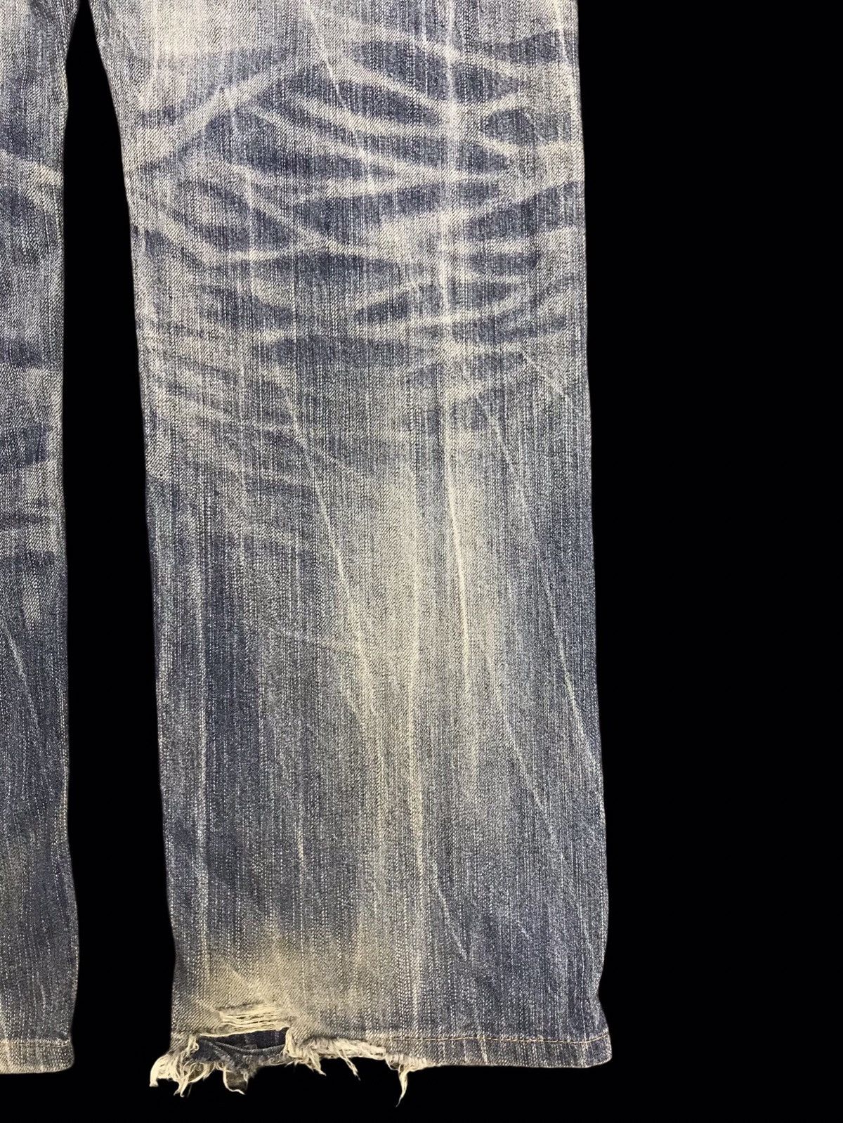 Edwin 💥EDWIN 435XVS STONE WASH DISTRESSED DENIM F342 Size US 31 - 13 Thumbnail