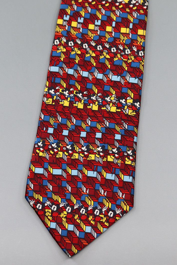 Disney Vintage Mickey Mouse Silk Tie Size ONE SIZE - 1 Thumbnail