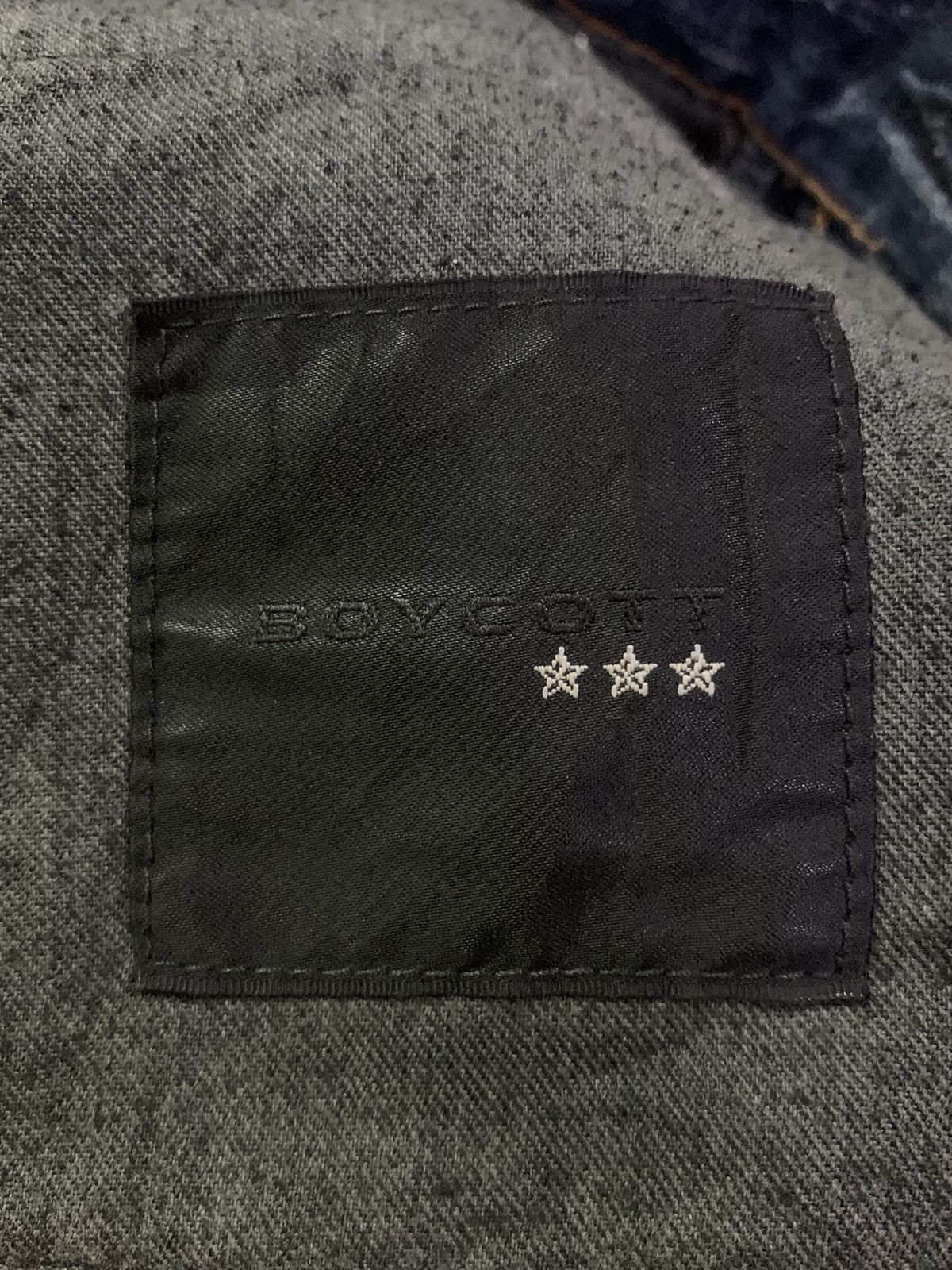 Boycott × If Six Was Nine × Japanese Brand Boycott 3 Stars Mud Wash Clawmark Distressed Denim (A23) Size US 31 - 15 Thumbnail