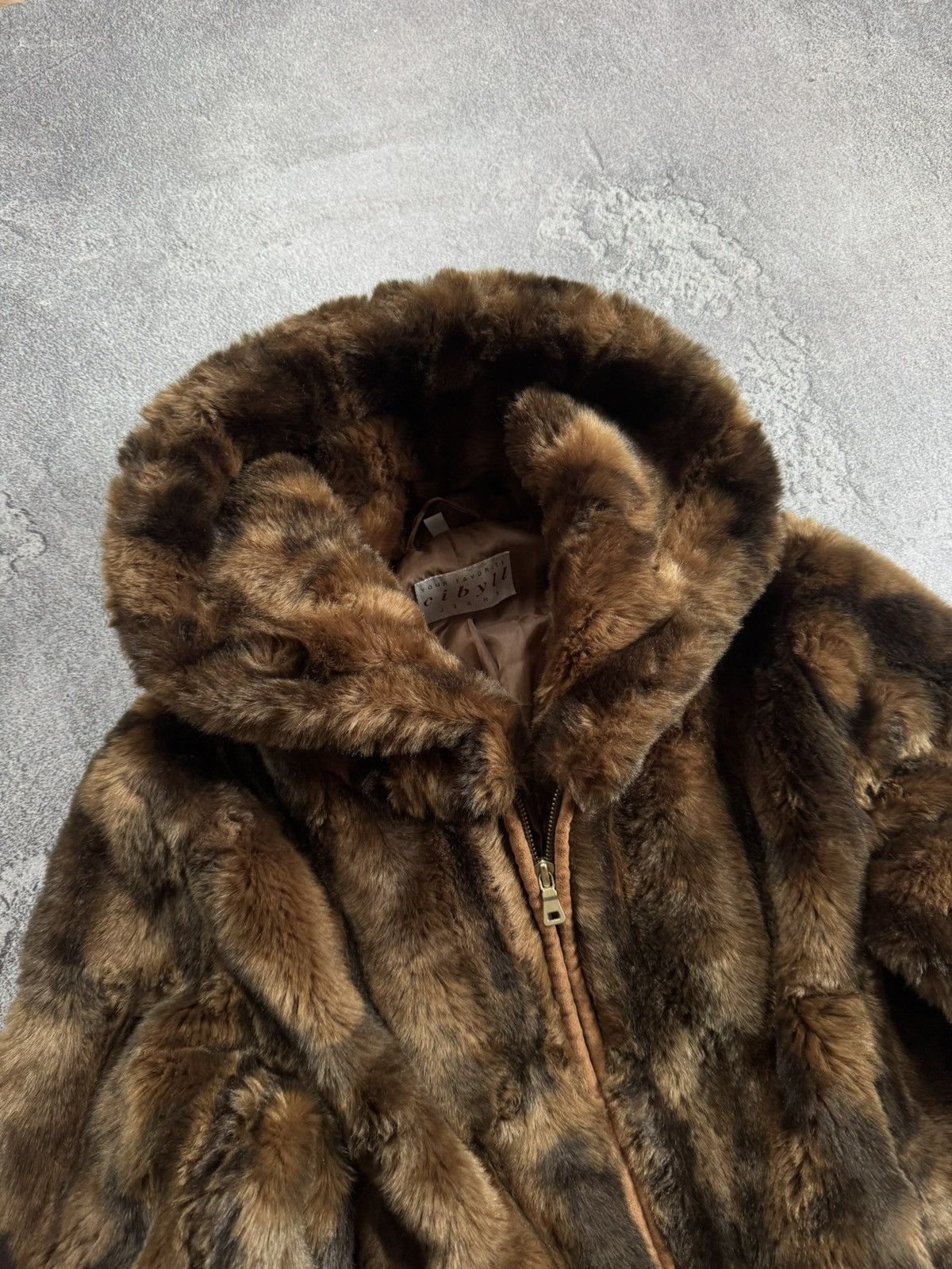 Hysteric Glamour CIBYLL 38/M retro vintage faux fur coat jacket Y2K L.G.B. Size M / US 6-8 / IT 42-44 - 2 Thumbnail