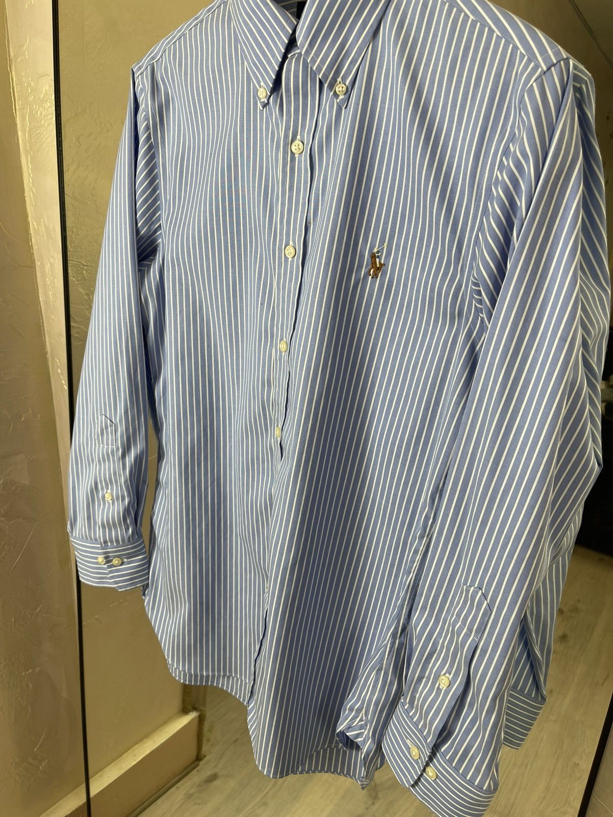 Polo Ralph Lauren Ralph Lauren Easy Care Slim Fit Striped Tech-Cotton Shirt Size US M / EU 48-50 / 2 - 4 Thumbnail