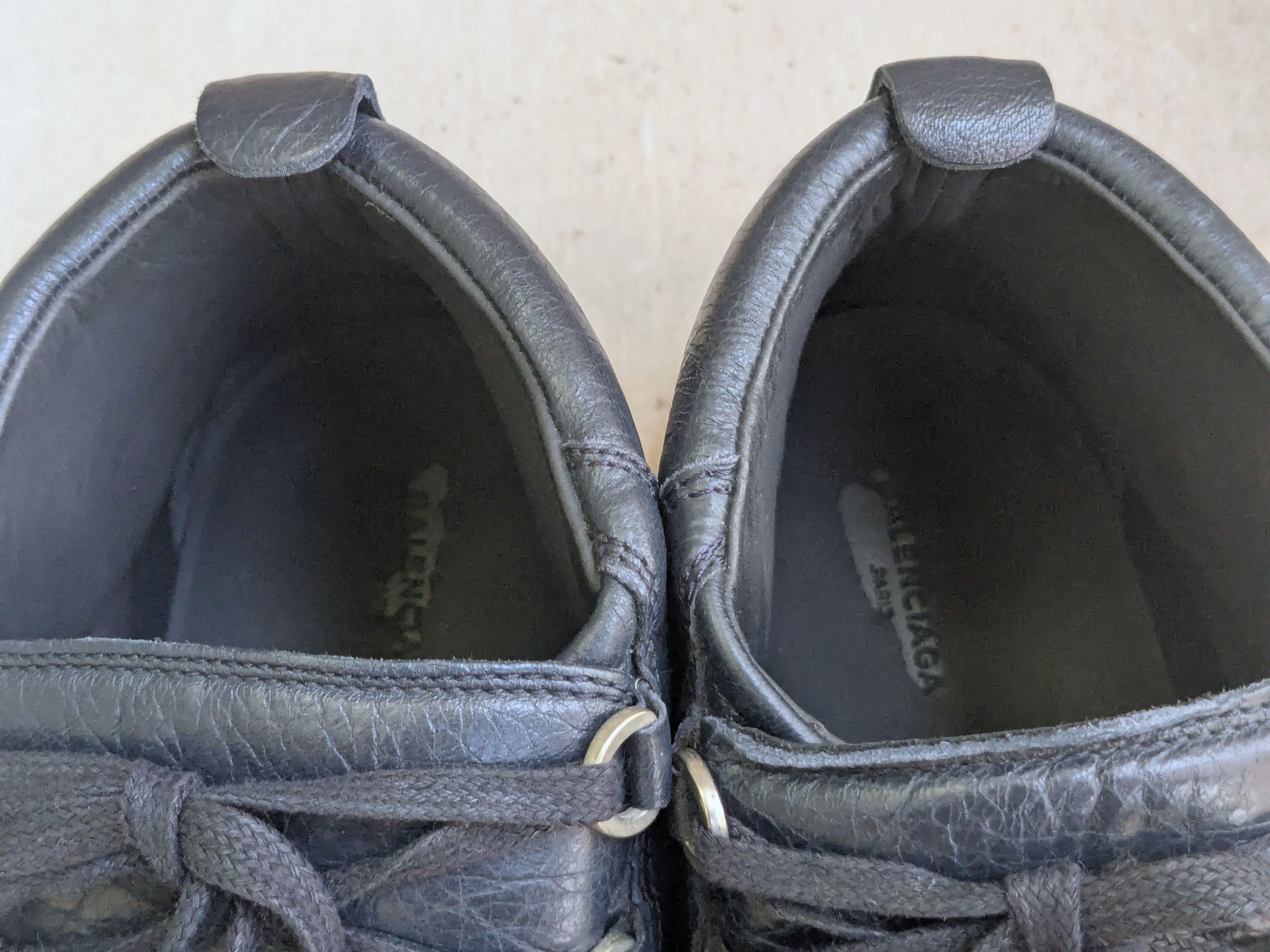 Balenciaga Balenciaga Arena Navy Blue 12 Leather High Tops Size US 12 / EU 45 - 6 Thumbnail