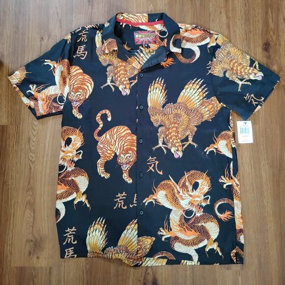 Other NWT Fresh Prints Drill Clothing Tiger Eagle Button Shirt Size US M / EU 48-50 / 2 - 2 Thumbnail