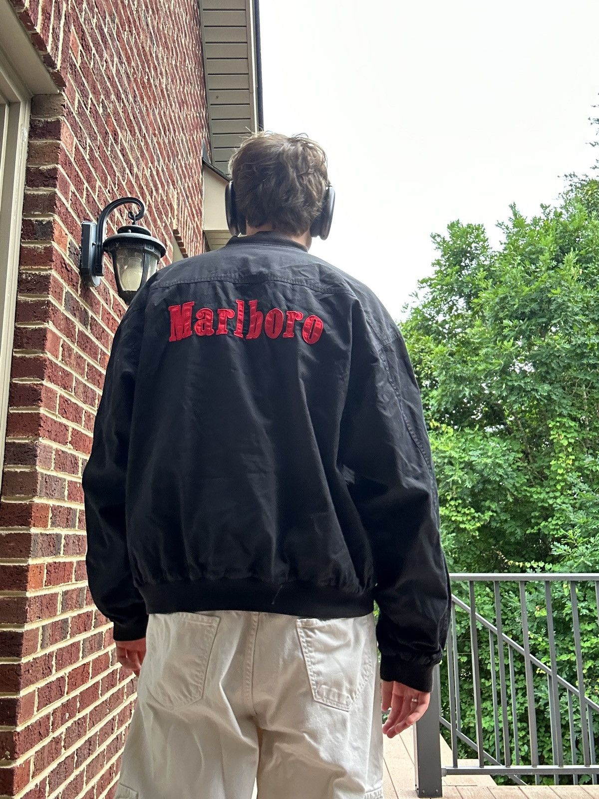 VINTAGE Reversible Malboro Bomber Jacket