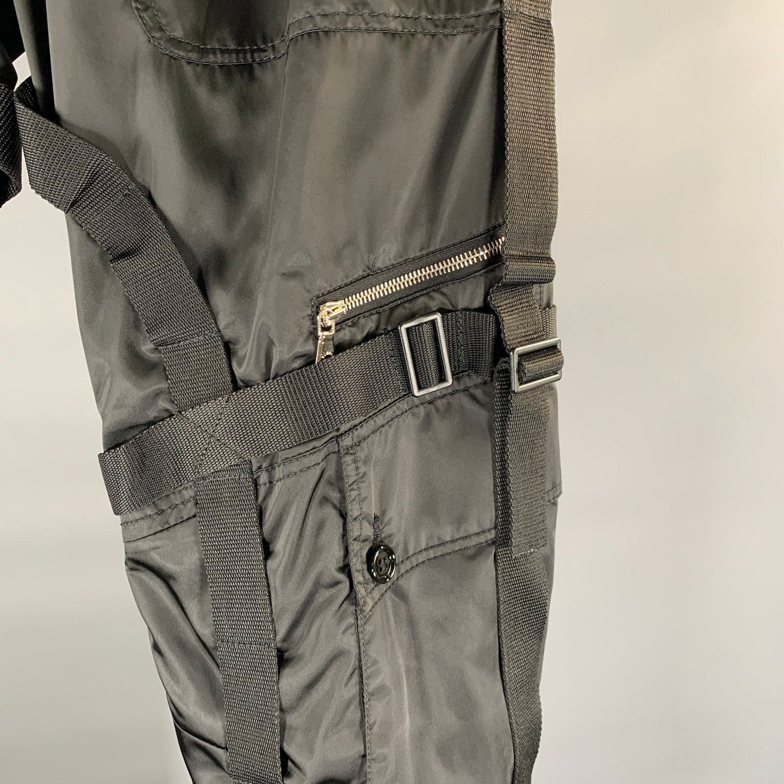 Dolce & Gabbana DOLCE & GABBANA Size L Black Polyester Blend Cargo Pants Size US 36 / EU 52 - 4 Thumbnail